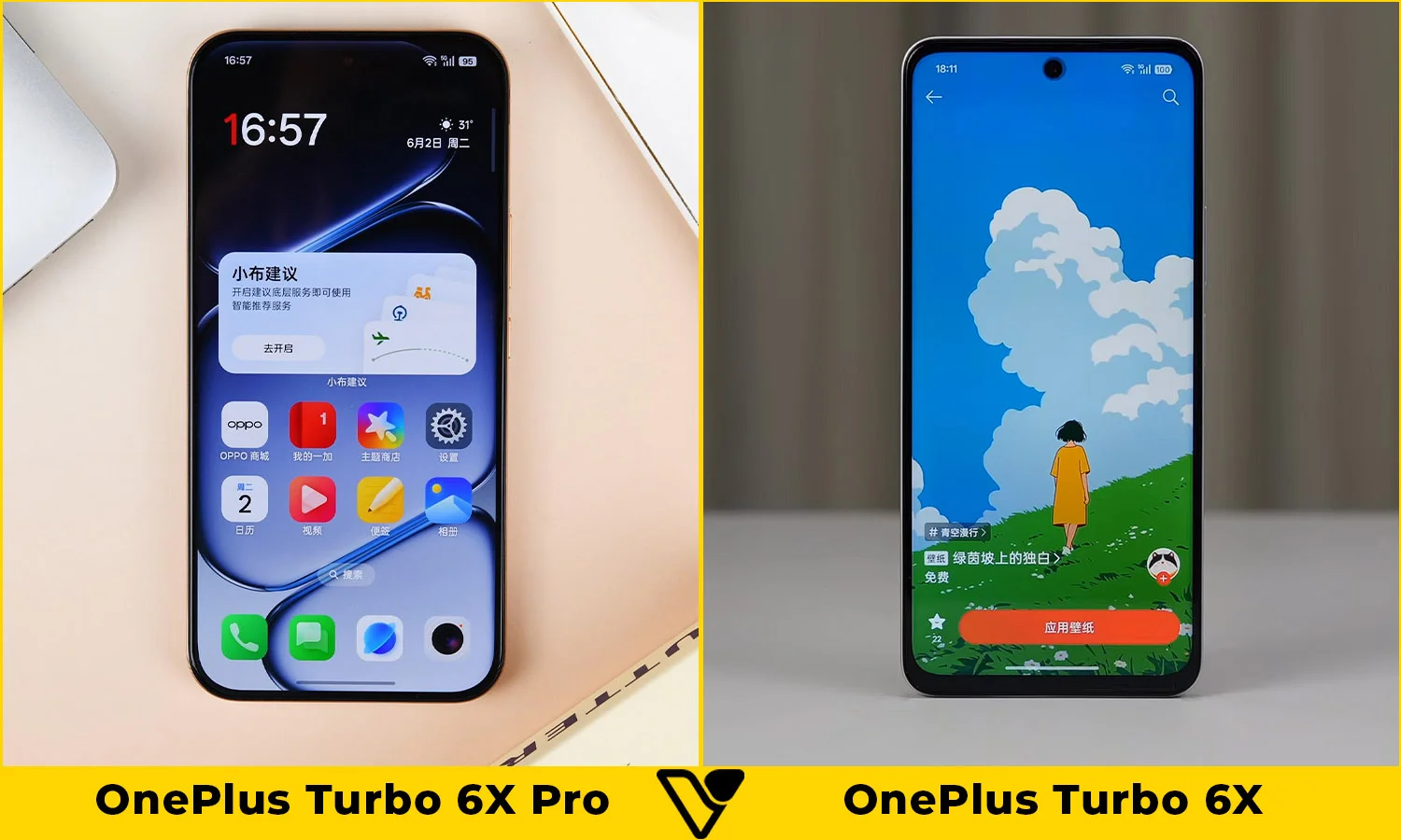 So sánh OnePlus Turbo 6X Pro vs OnePlus Turbo 6X: Màn hình