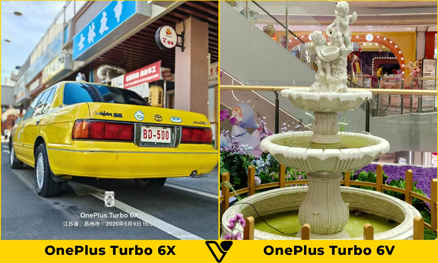 So sánh ảnh chụp ô tô và đài phun nước