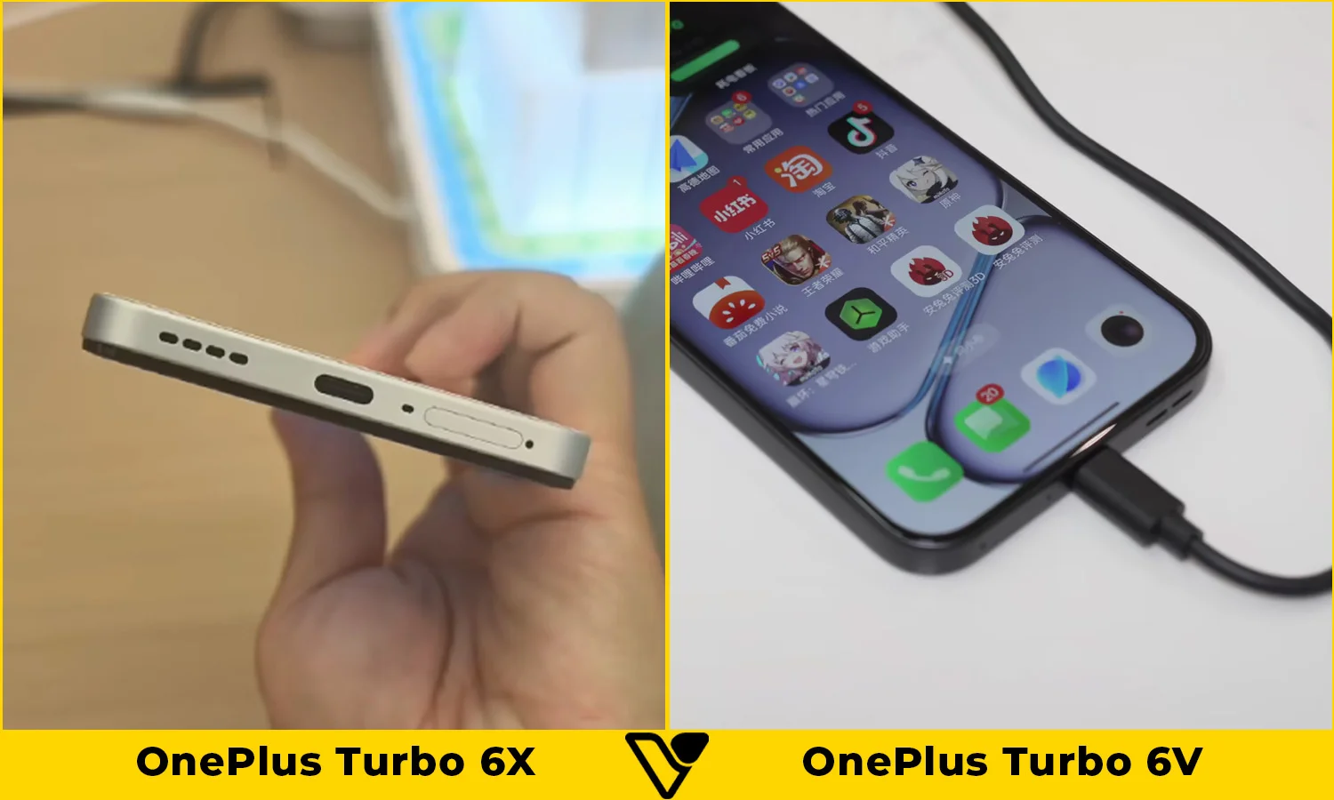 So sánh pin và sạc OnePlus Turbo 6X vs OnePlus Turbo 6V