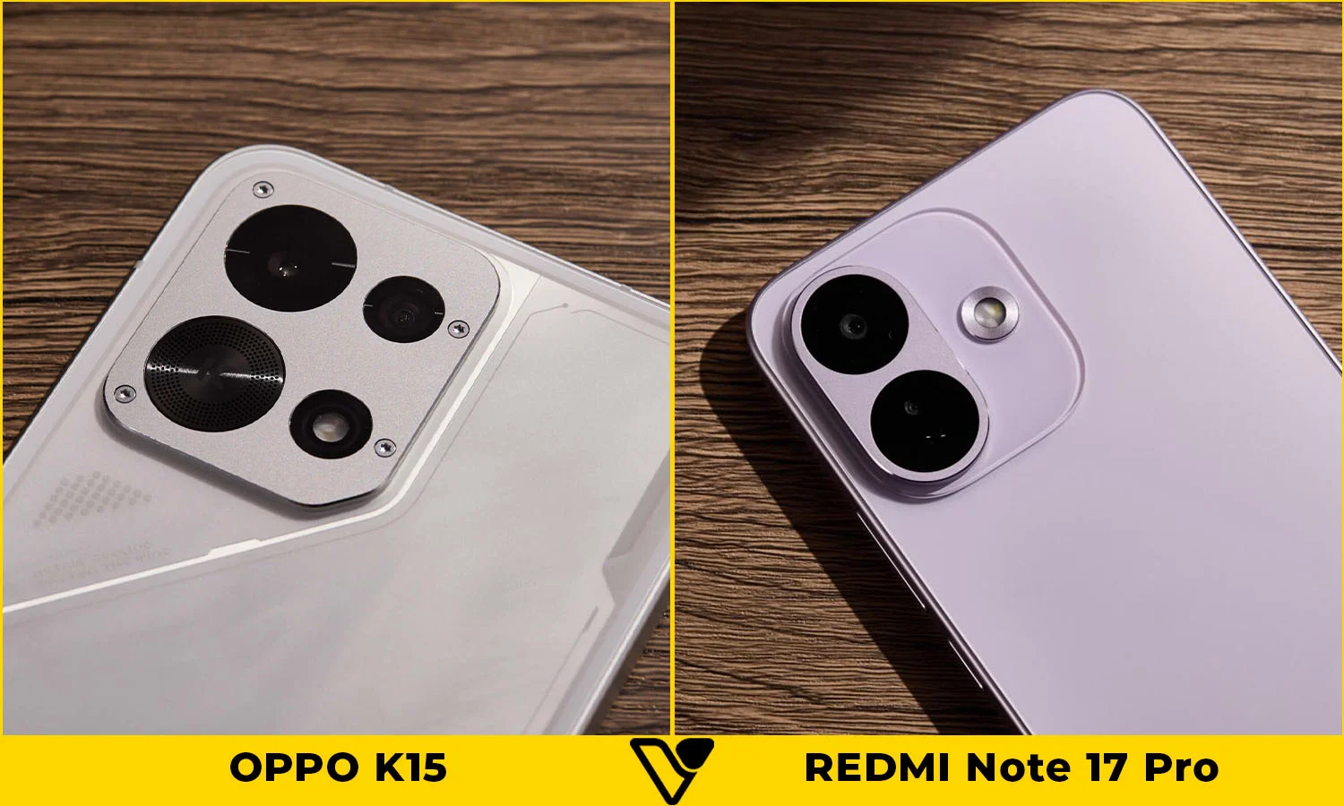 So sánh OPPO K15 vs REDMI Note 17 Pro: Camera
