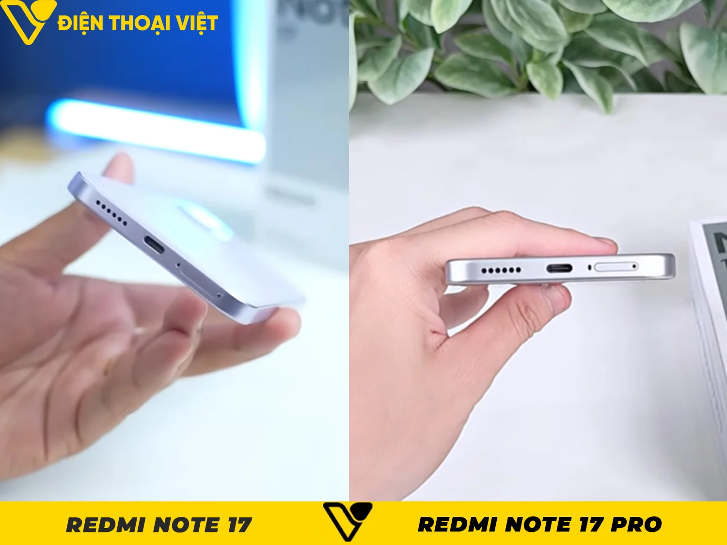 So sánh pin và sạc REDMI Note 17 Pro vs REDMI Note 17