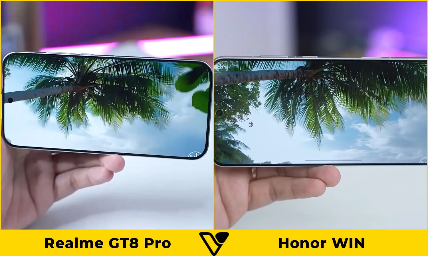 So sánh màn hình Realme GT8 Pro vs Honor WIN