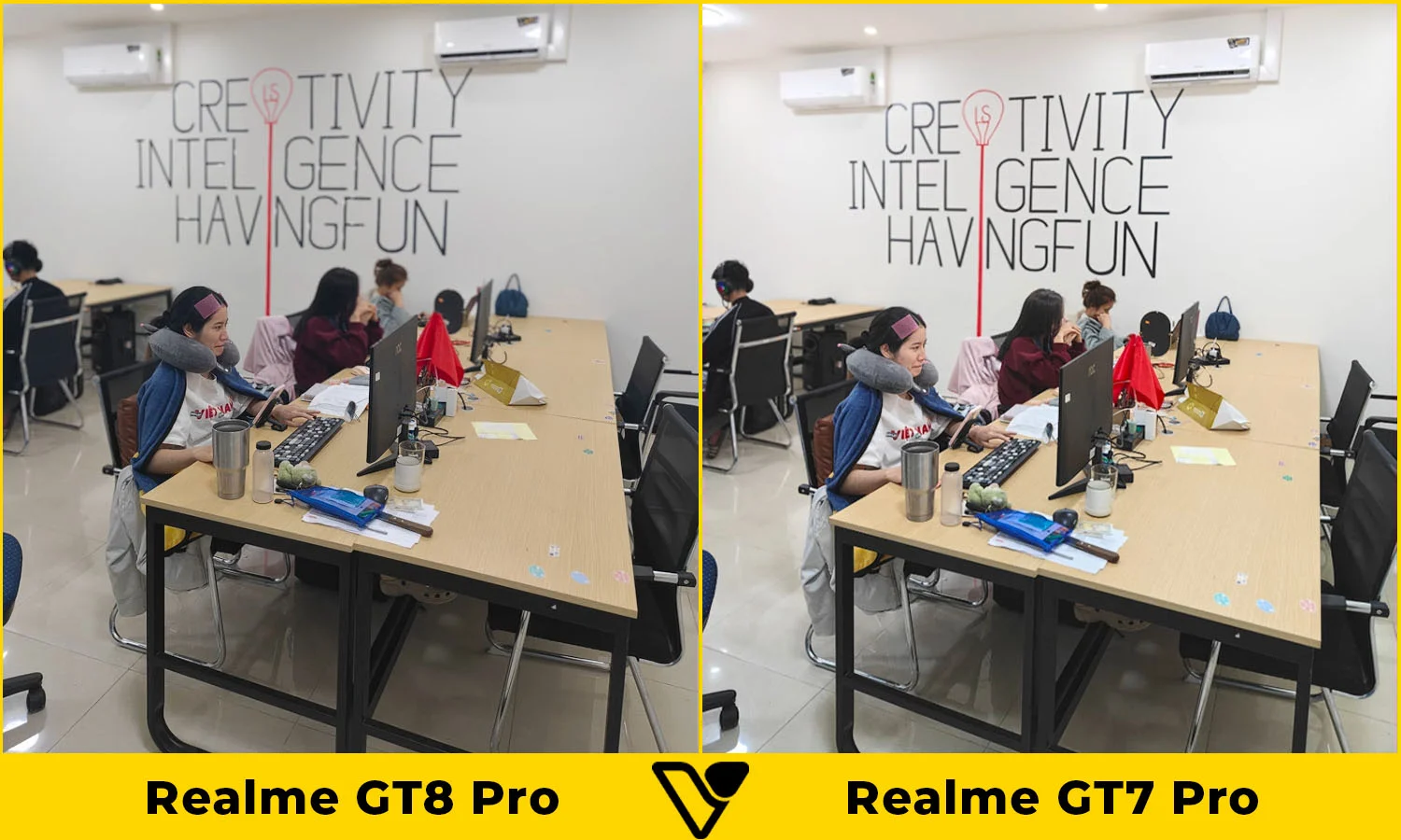 So sánh ảnh đủ sáng camera chính Realme GT8 Pro vs Realme GT7 Pro