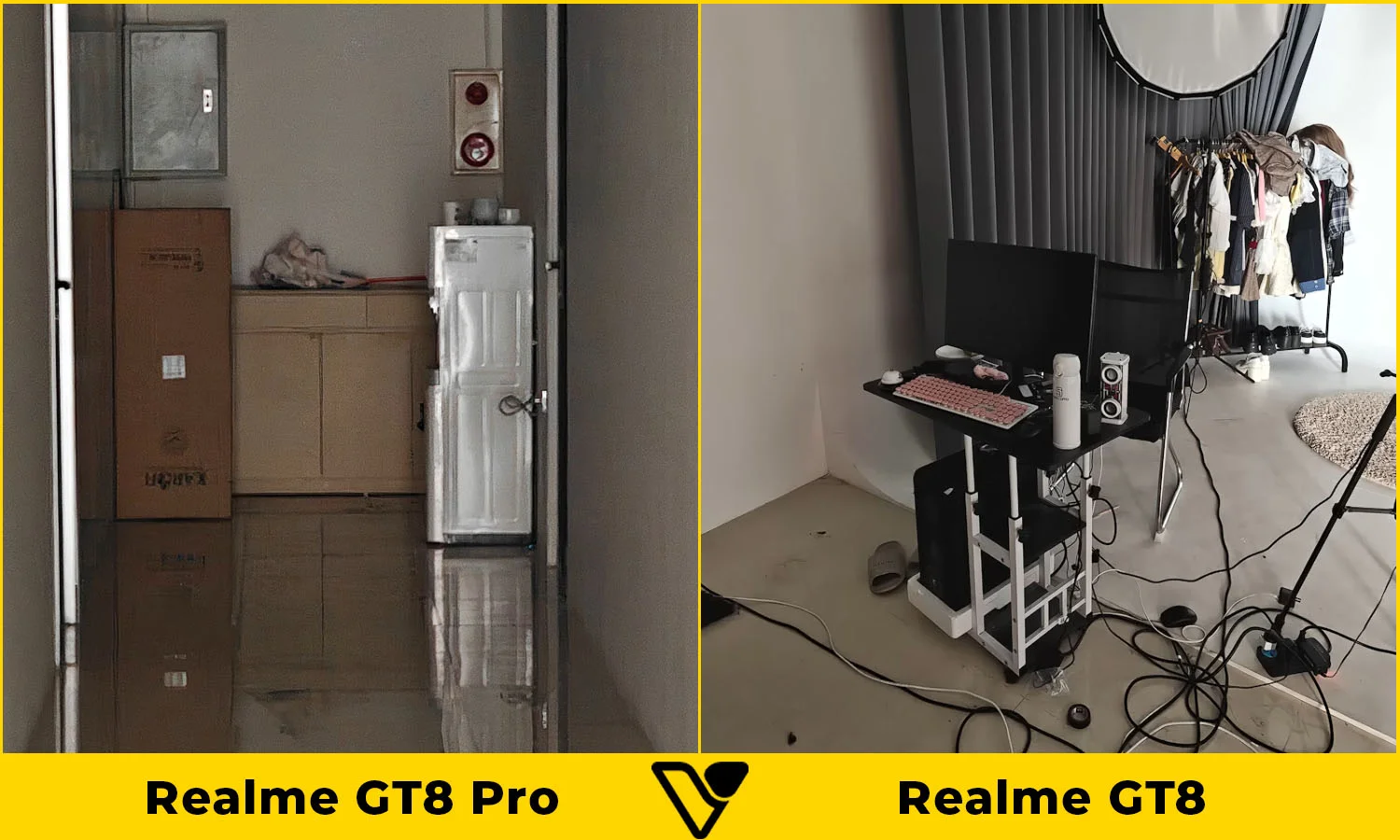 So sánh ảnh chụp thiếu sáng camera chính Realme GT8 Pro vs Realme GT8