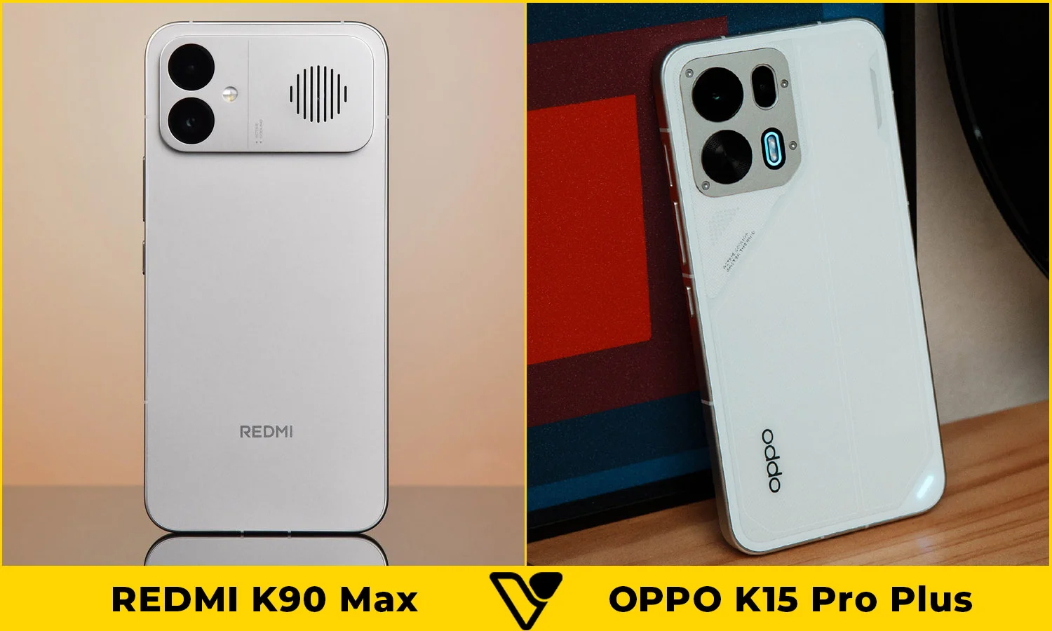 So sánh thiết kế REDMI K90 Max vs OPPO K15 Pro Plus