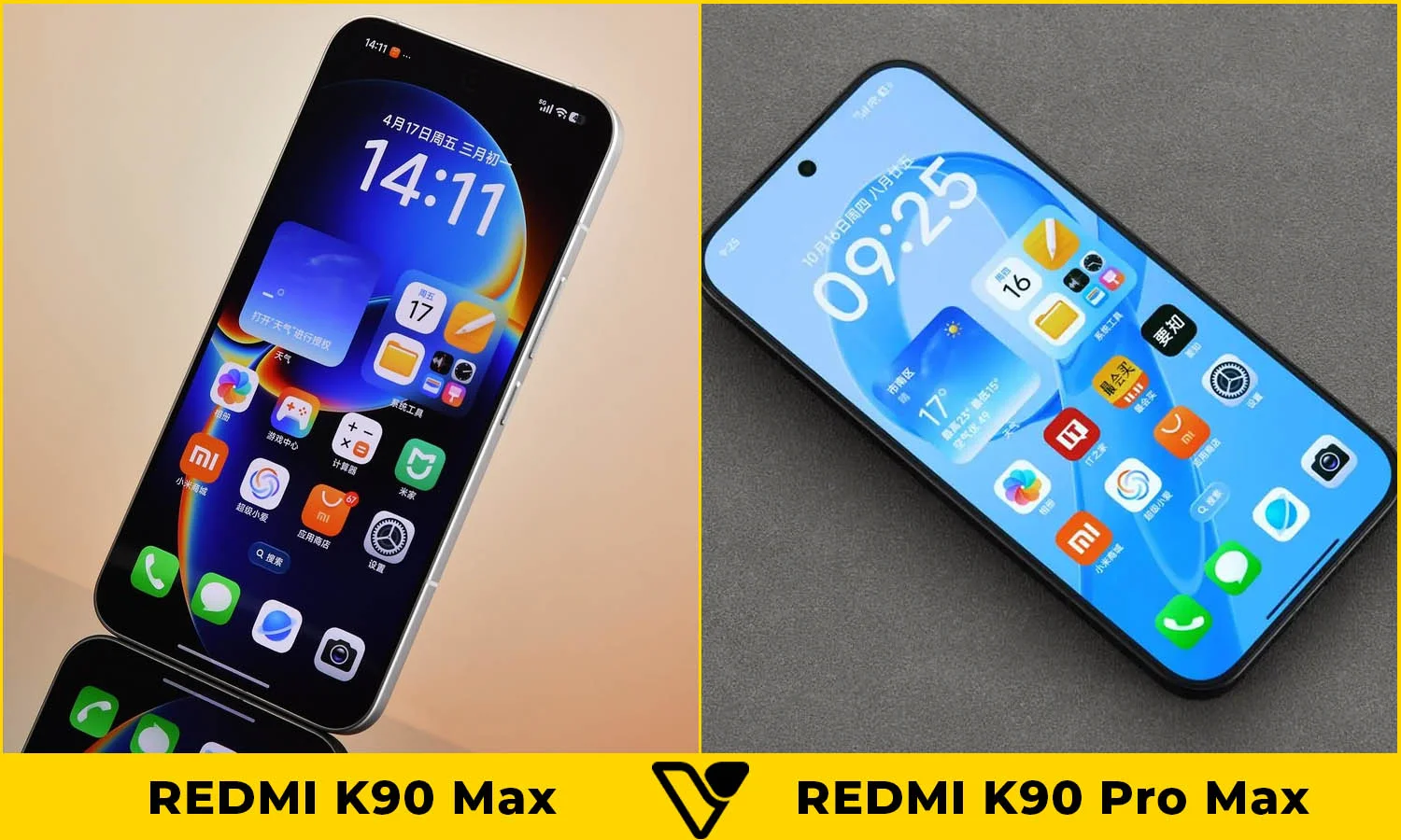 So sánh màn hình REDMI K90 Max vs REDMI K90 Pro Max
