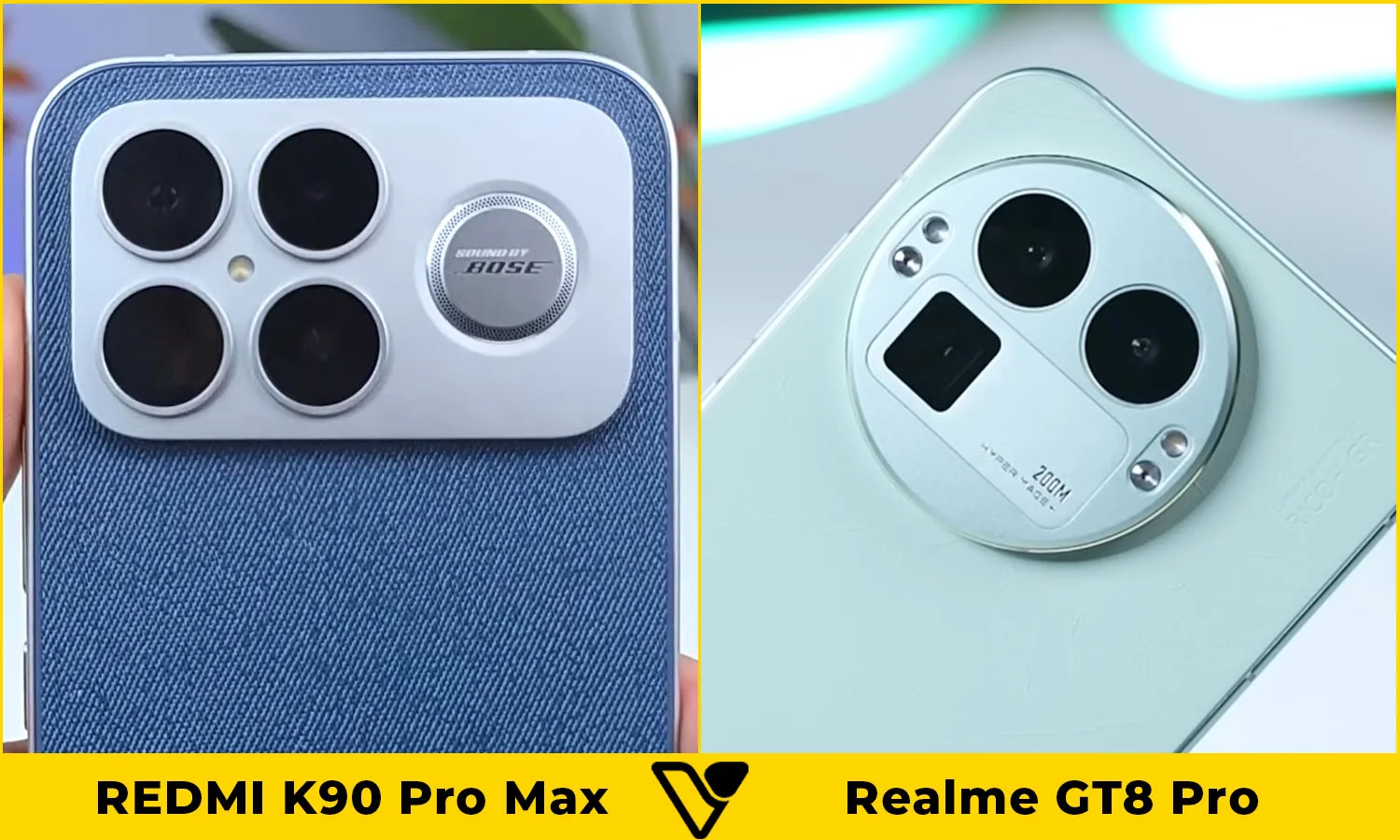 So sánh camera REDMI K90 Pro Max vs Realme GT8 Pro