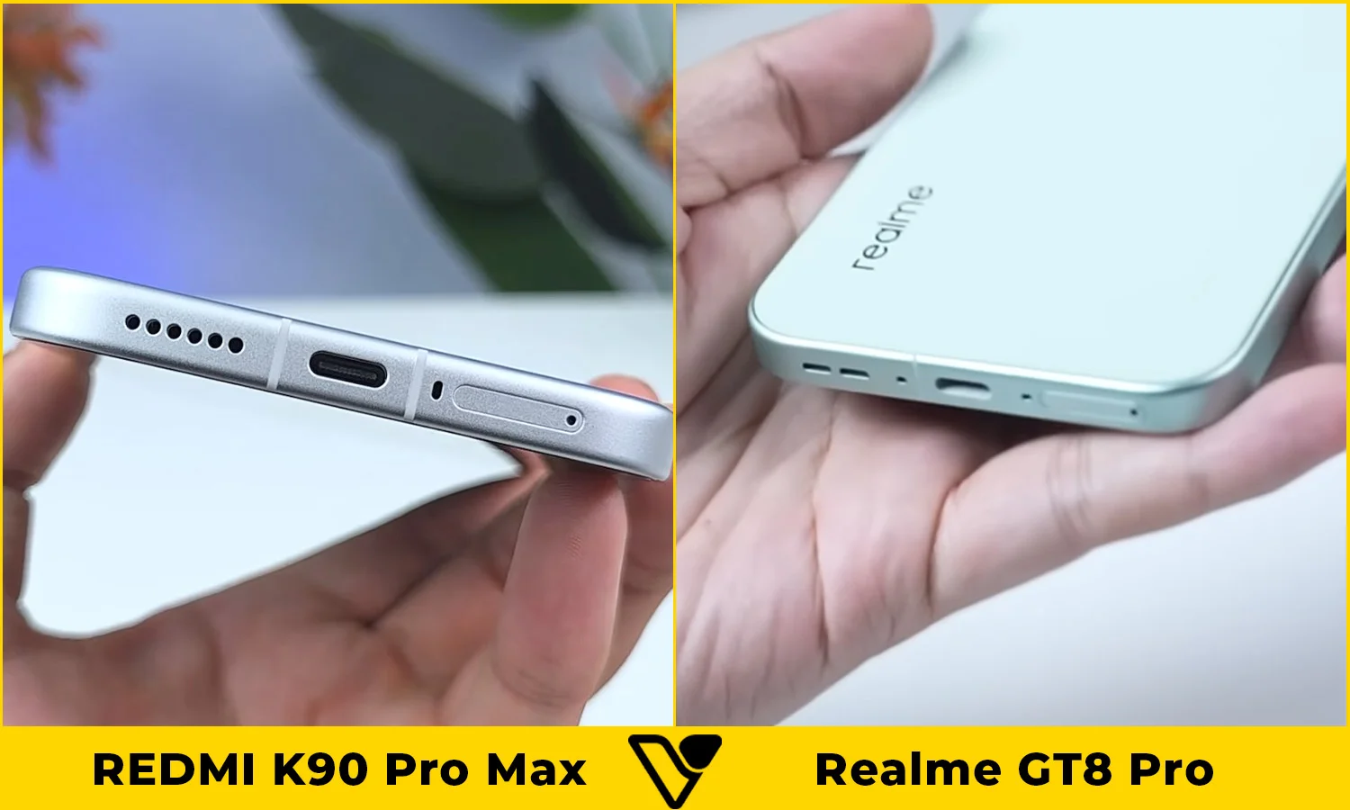 So sánh pin và sạc REDMI K90 Pro Max vs Realme GT8 Pro