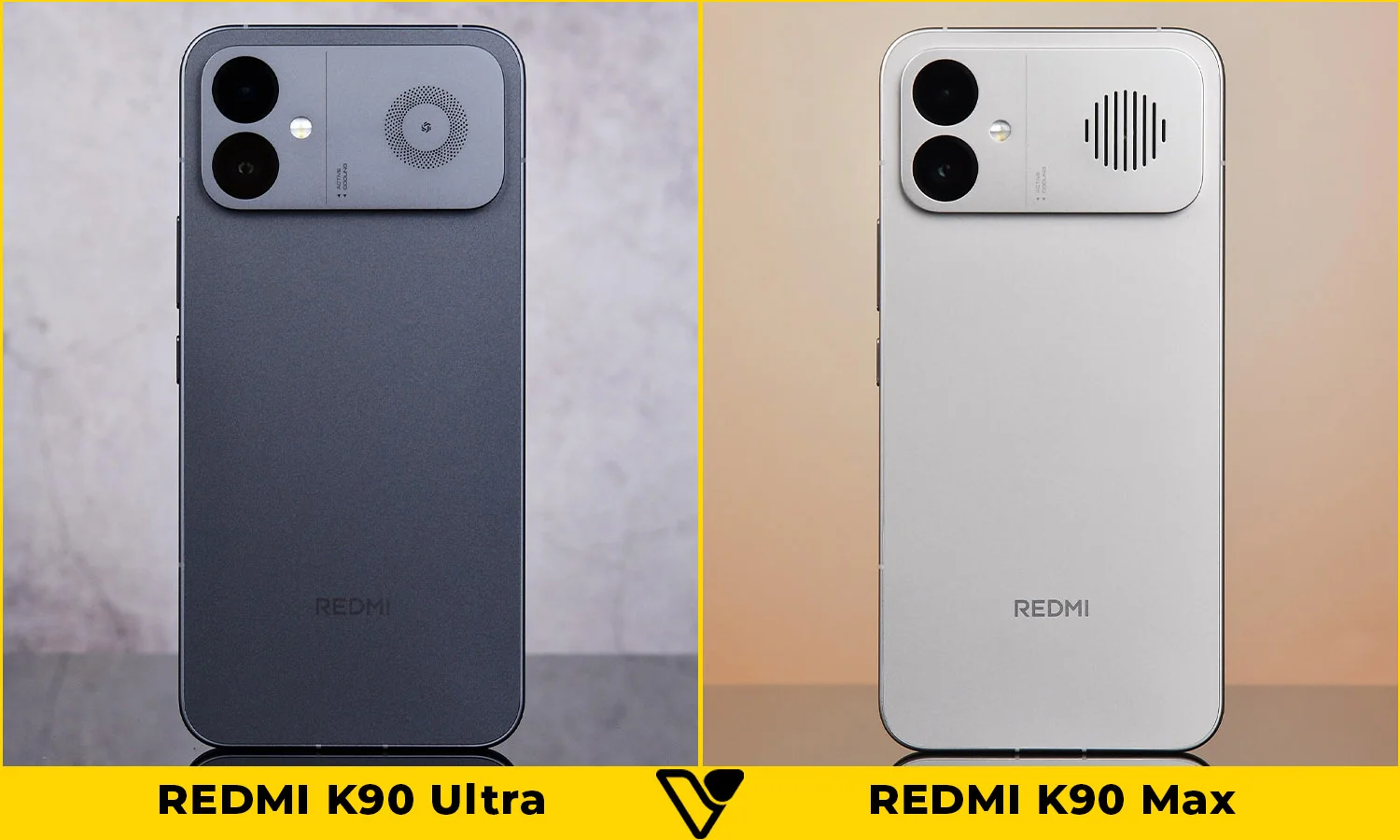 So sánh thiết kế REDMI K90 Ultra vs REDMI K90 Max