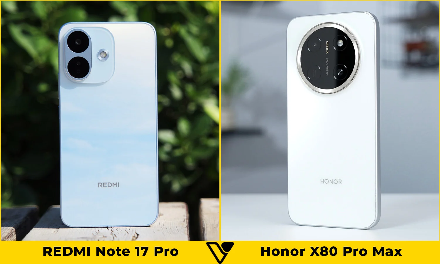 So sánh thiết kế REDMI Note 17 Pro vs Honor X80 Pro Max