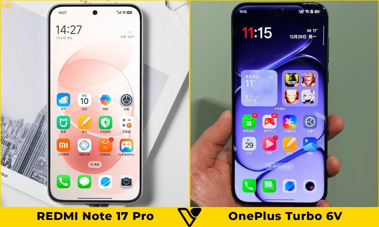 So sánh màn hình REDMI Note 17 Pro vs OnePlus Turbo 6V