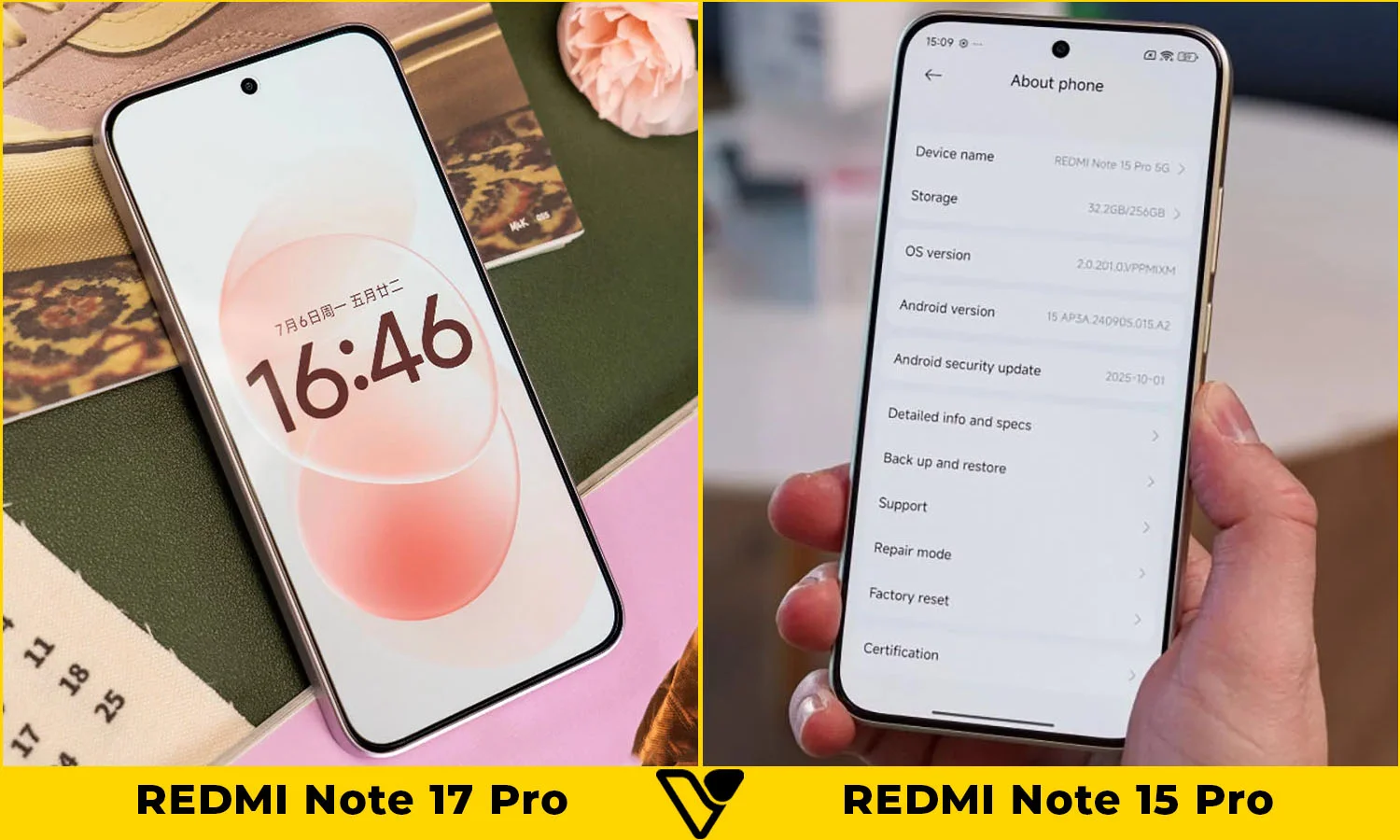 So sánh REDMI Note 17 Pro vs REDMI Note 15 Pro: Màn hình