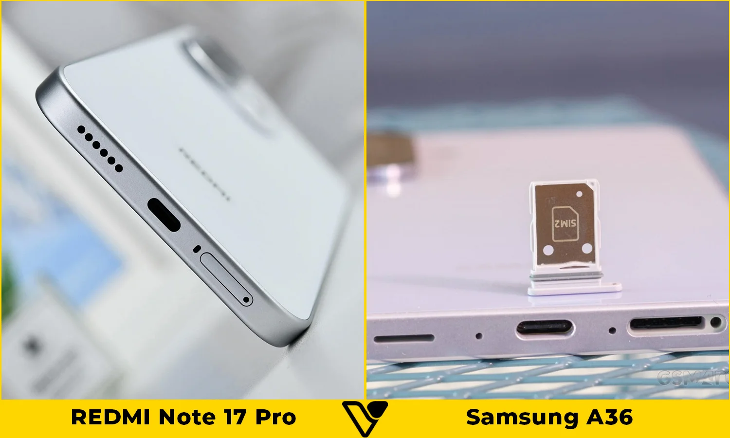 So sánh pin và sạc REDMI Note 17 Pro vs Samsung A36