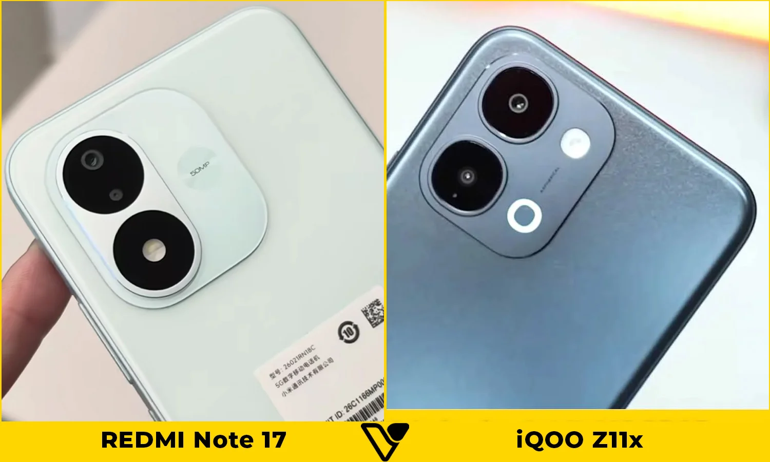 So sánh camera REDMI Note 17 vs iQOO Z11x