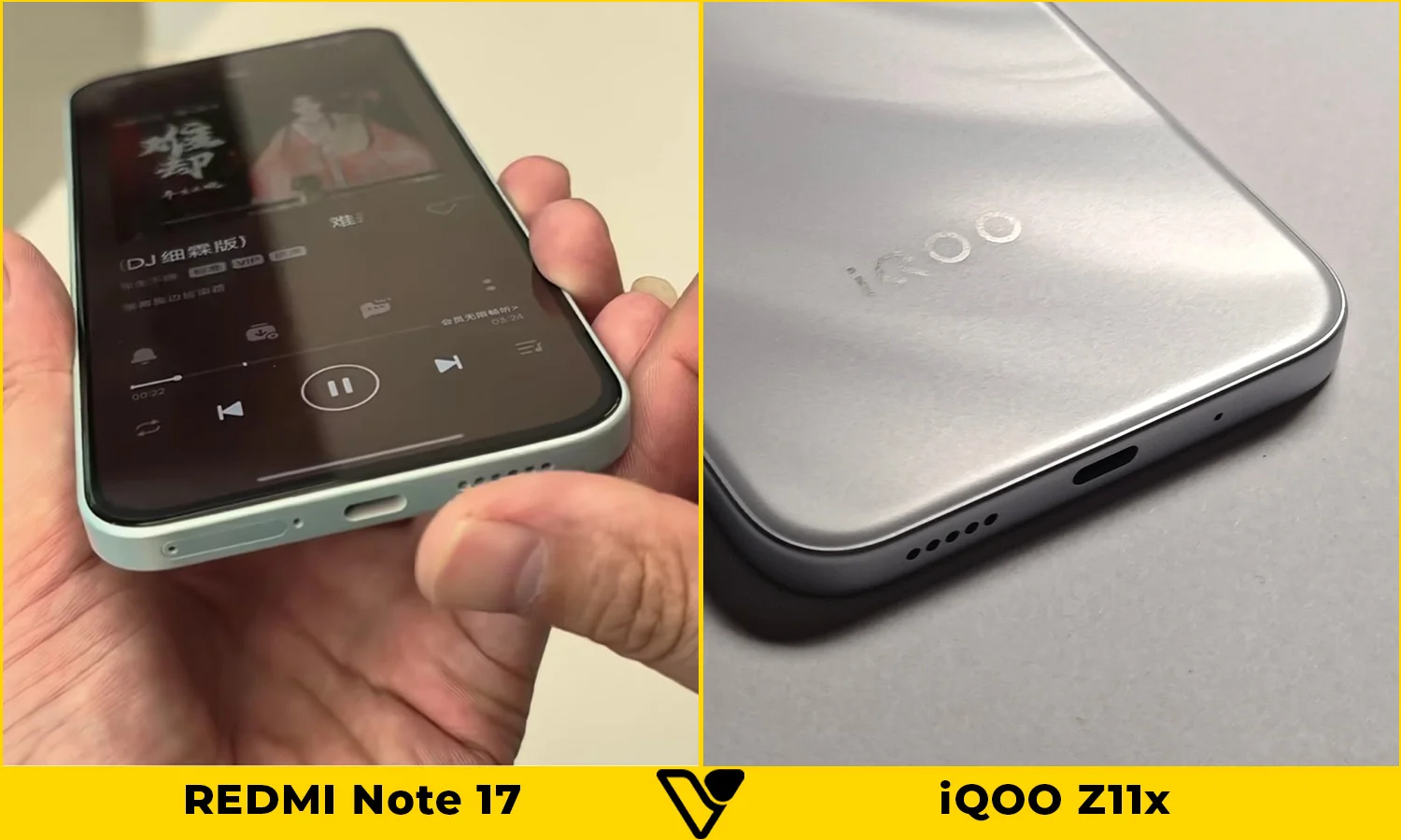So sánh pin và sạc REDMI Note 17 vs iQOO Z11x