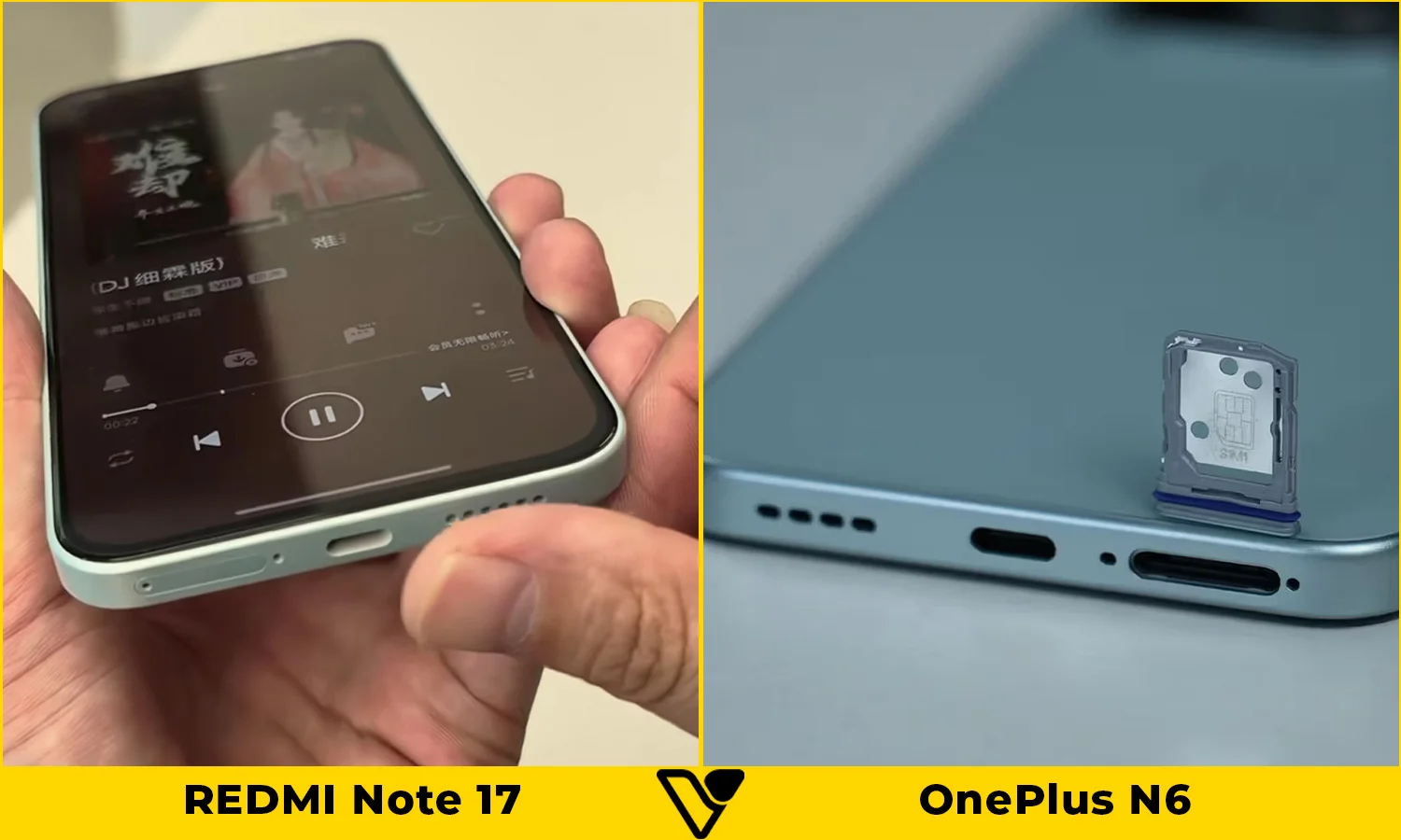 So sánh pin và sạc REDMI Note 17 vs OnePlus N6