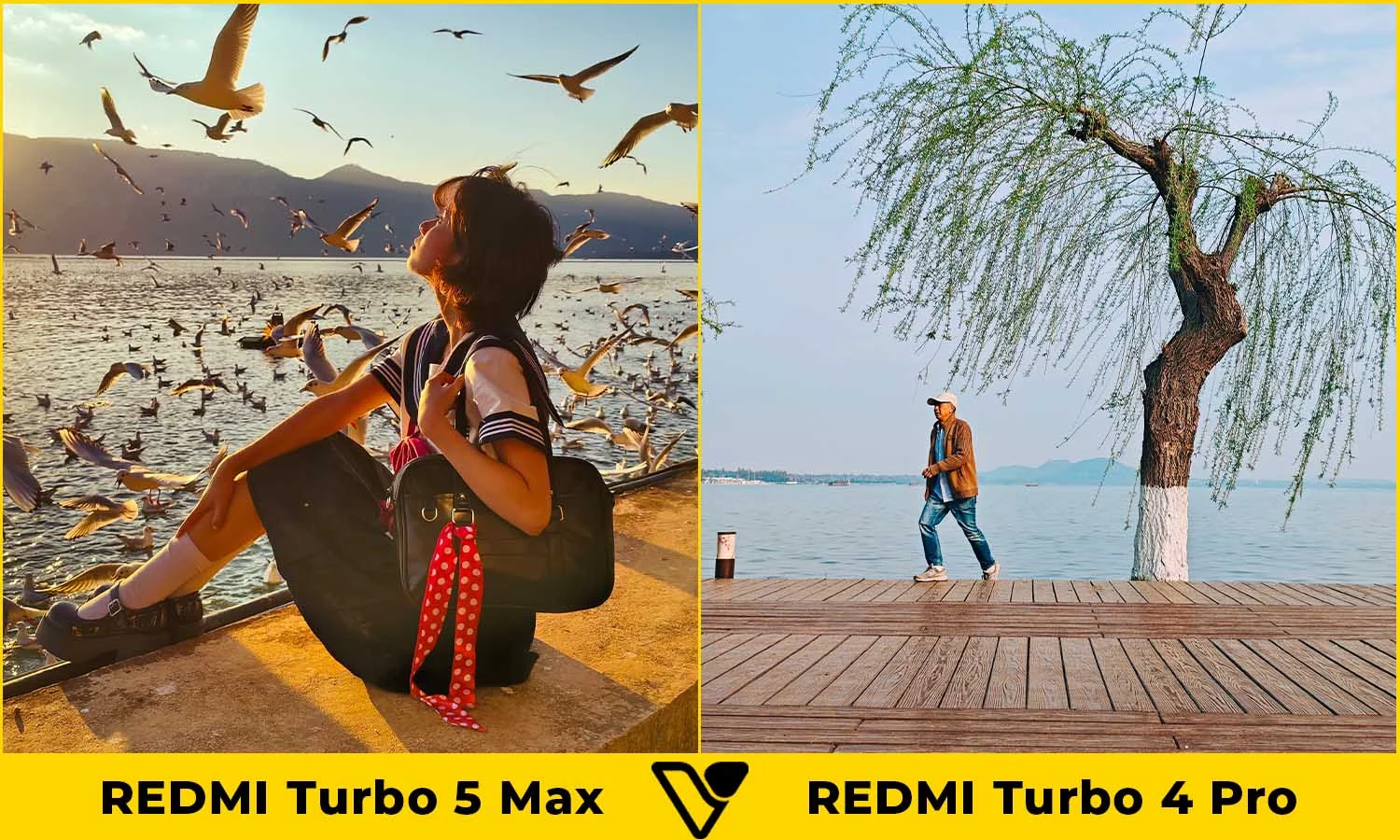 So sánh ảnh chụp người REDMI Turbo 5 Max vs REDMI Turbo 4 Pro