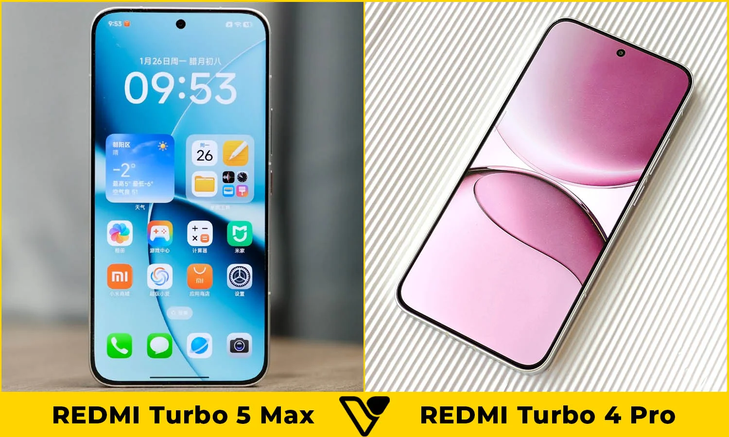 So sánh màn hình REDMI Turbo 5 Max vs REDMI Turbo 4 Pro
