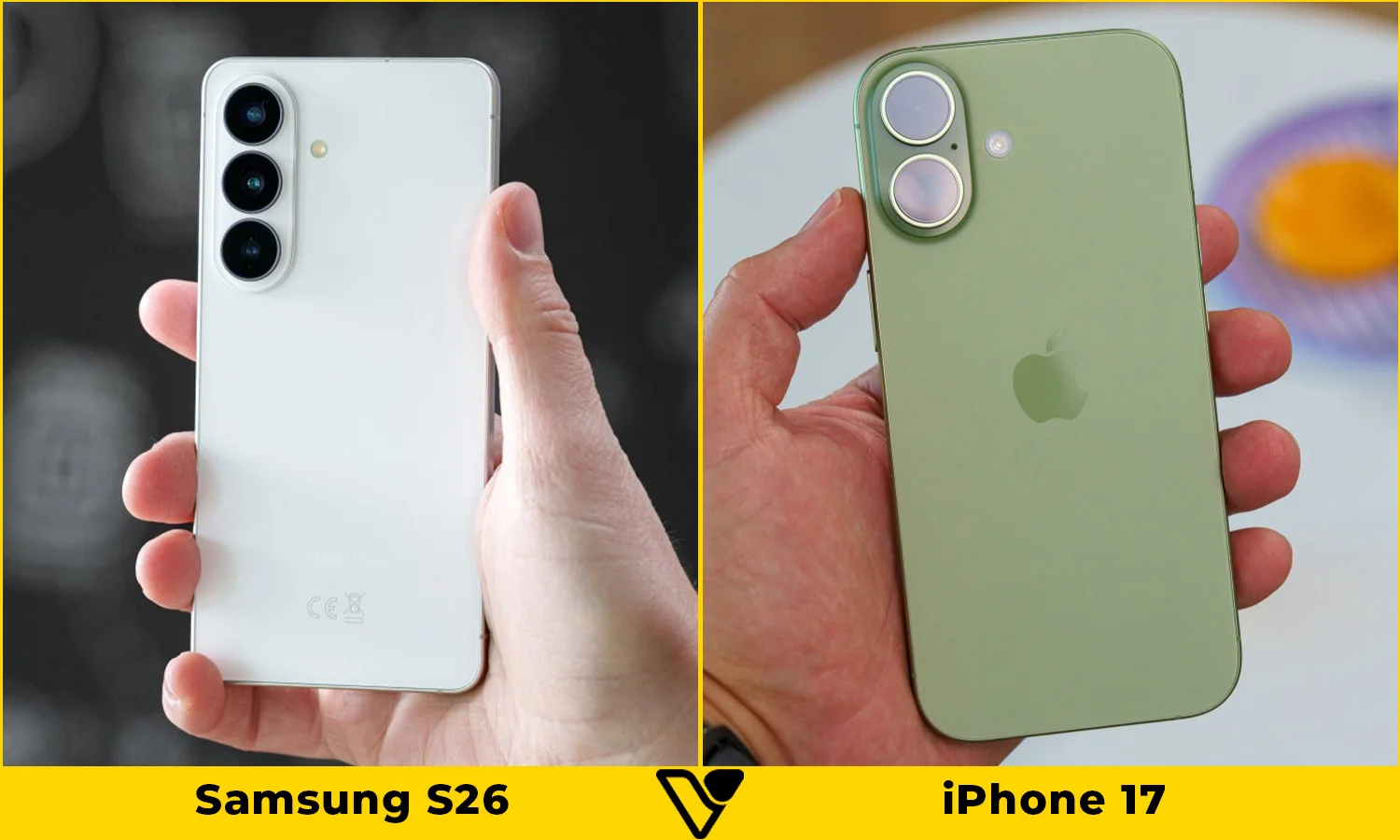 So sánh thiết kế Samsung S26 vs iPhone 17
