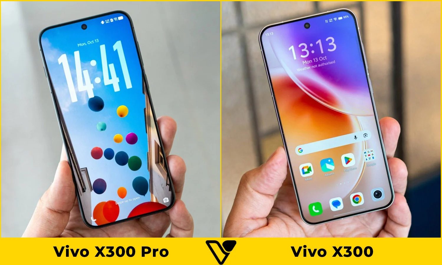 So sánh màn hình Vivo X300 Pro vs Vivo X300
