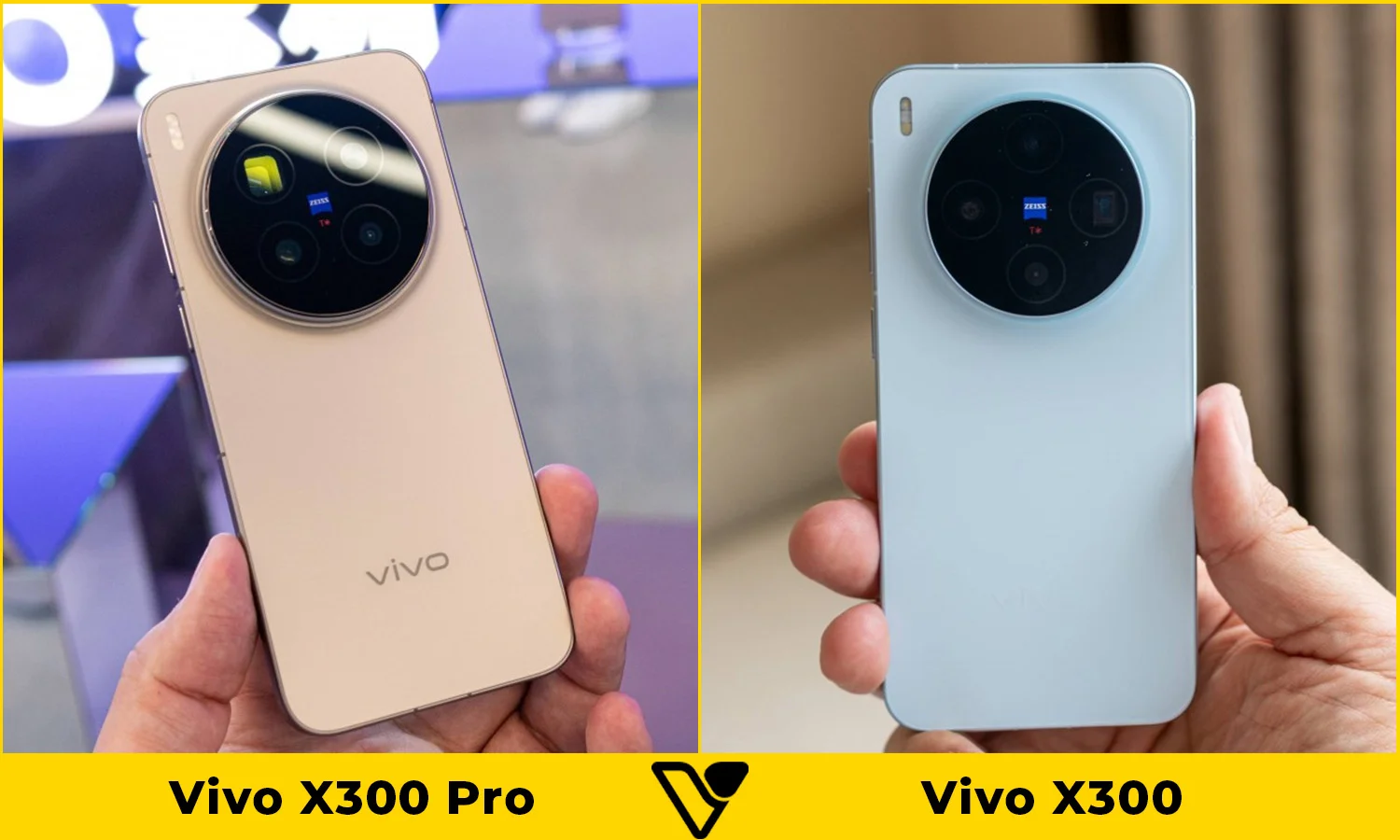 So sánh thiết kế Vivo X300 Pro vs Vivo X300