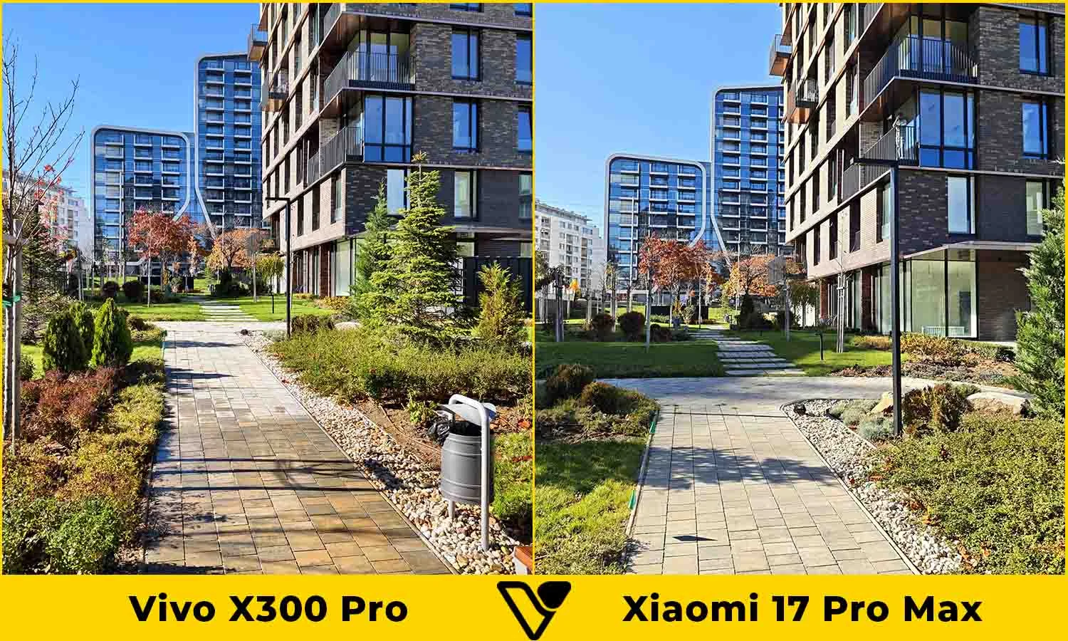 So sánh ảnh chụp camera chính Vivo X300 Pro vs Xiaomi 17 Pro Max