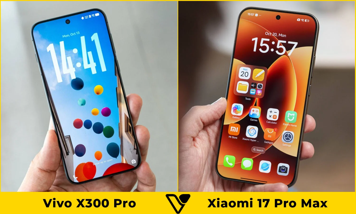 So sánh màn hình Vivo X300 Pro vs Xiaomi 17 Pro Max