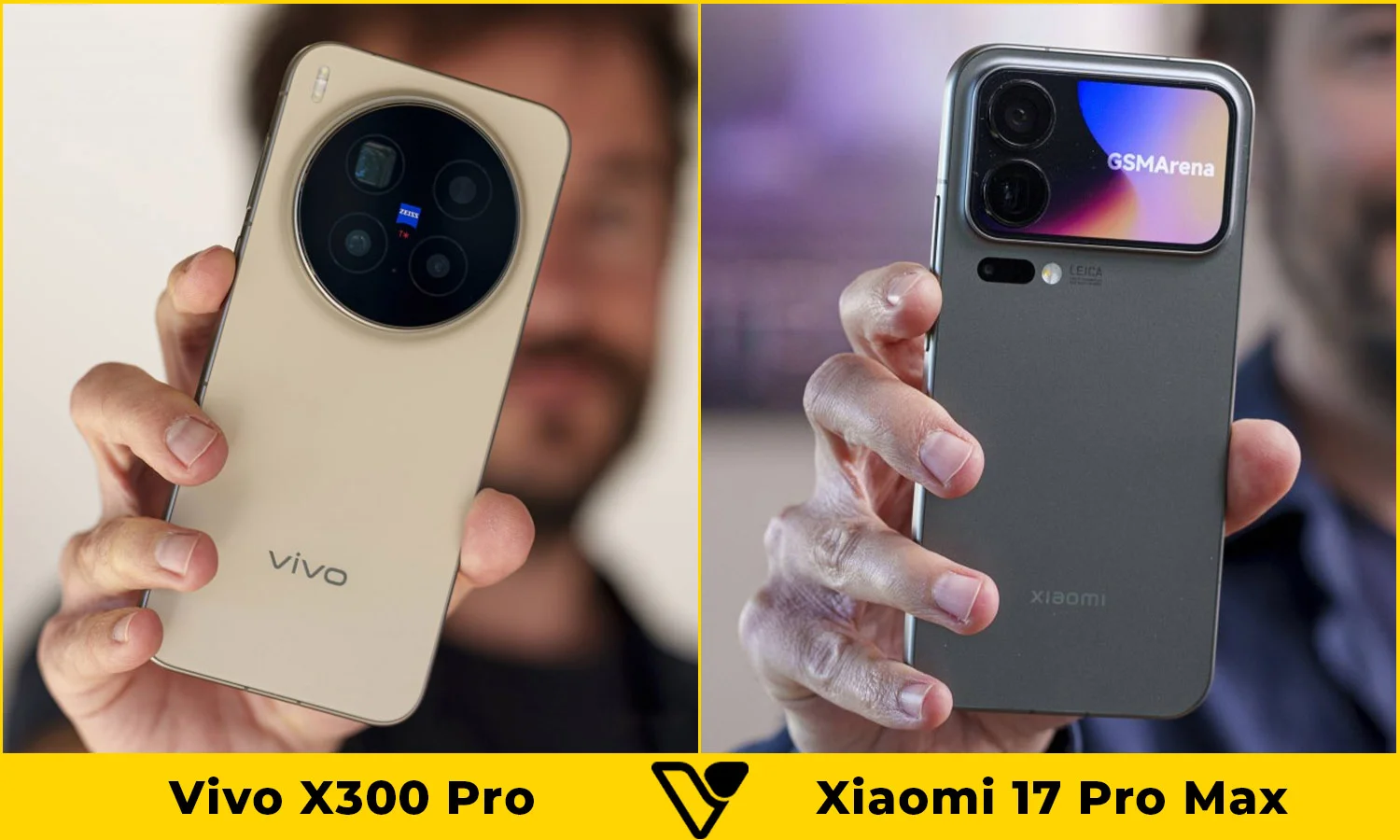So sánh thiết kế Vivo X300 Pro vs Xiaomi 17 Pro Max