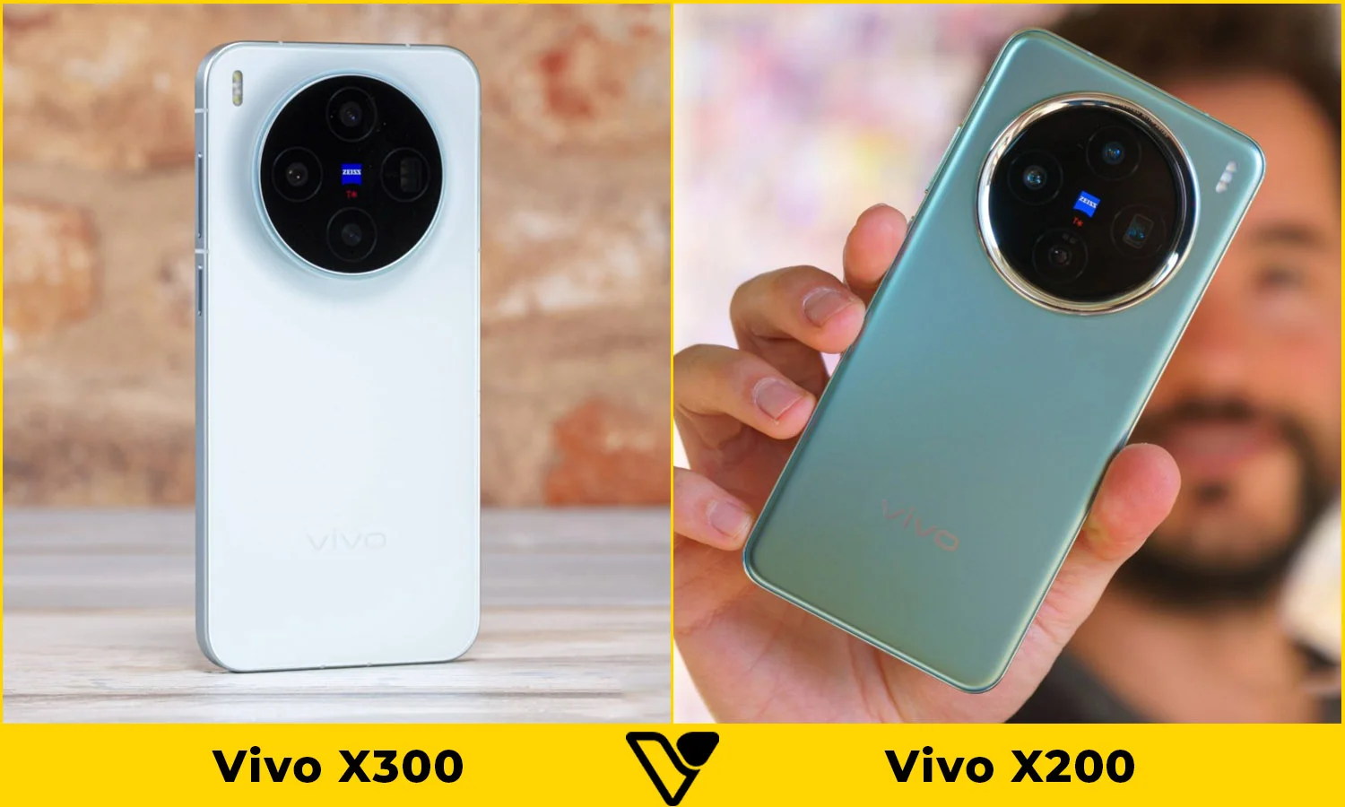 So sánh thiết kế Vivo X300 vs Vivo X200
