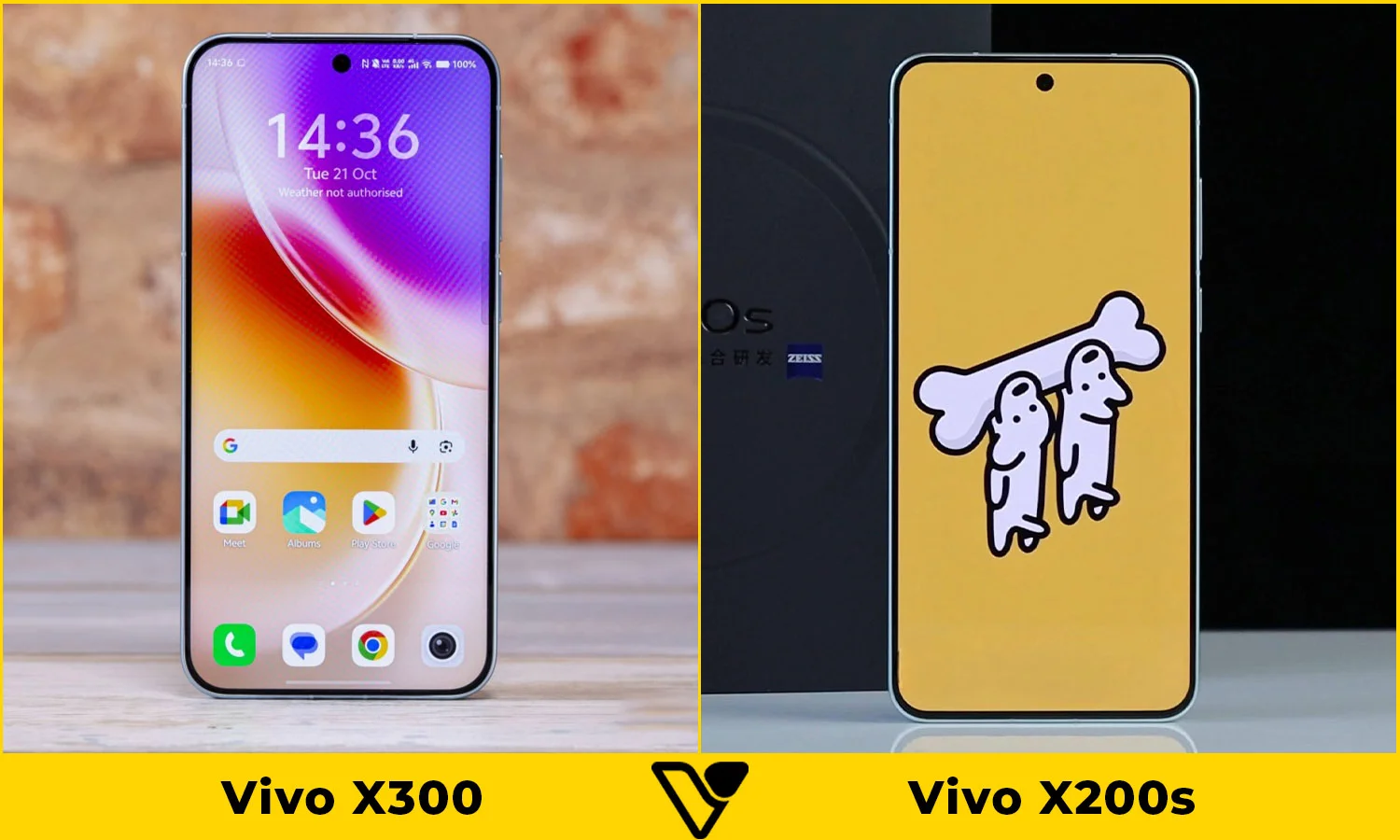 So sánh màn hình Vivo X300 vs Vivo X200s