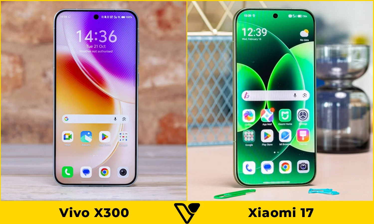 So sánh màn hình Vivo X300 vs Xiaomi 17