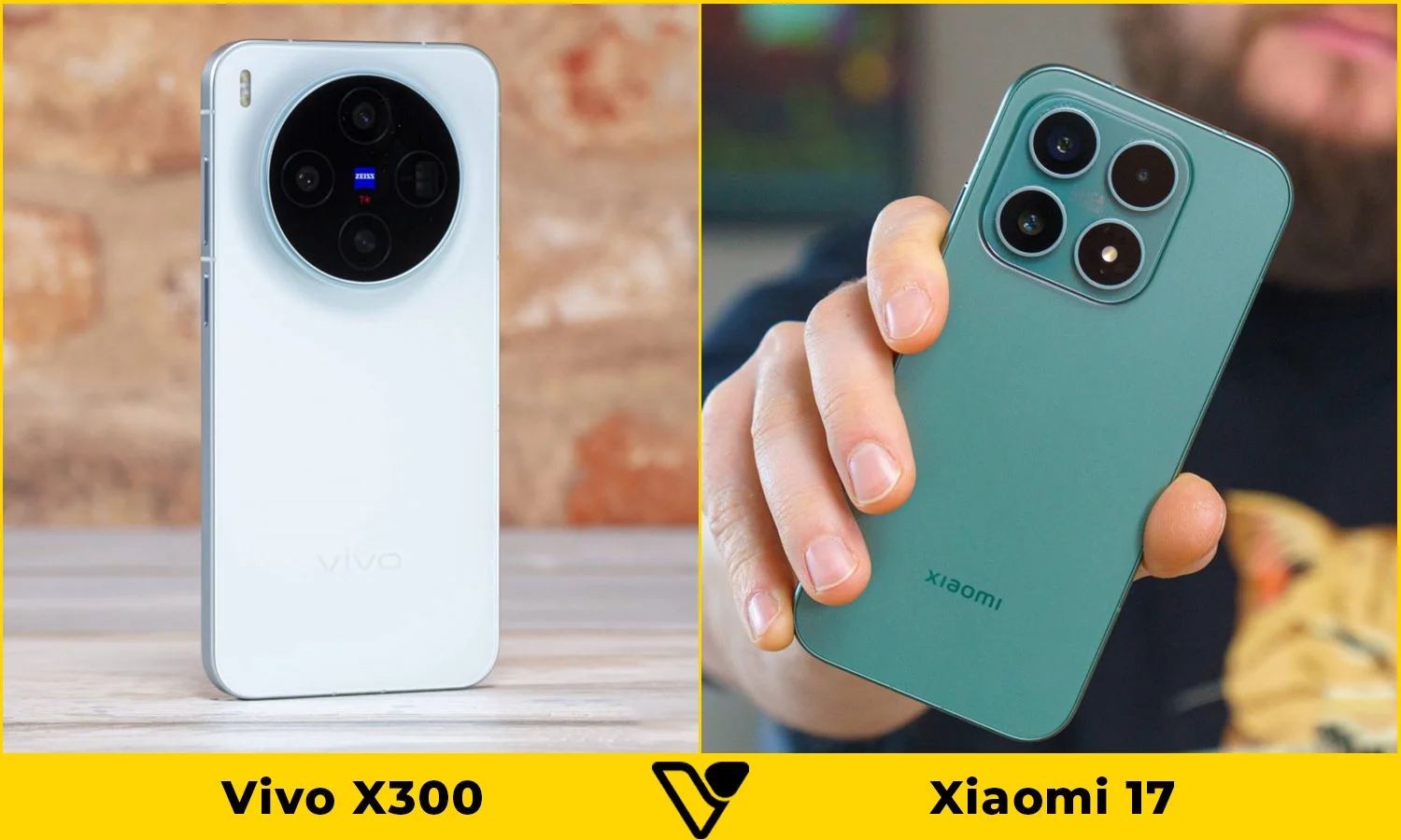 So sánh thiết kế Vivo X300 vs Xiaomi 17