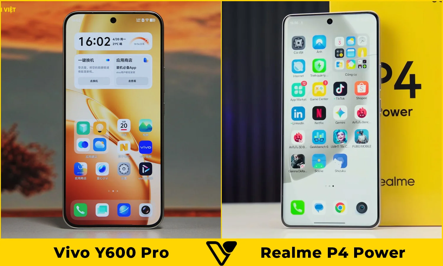 So sánh màn hình Vivo Y600 Pro vs Realme P4 Power