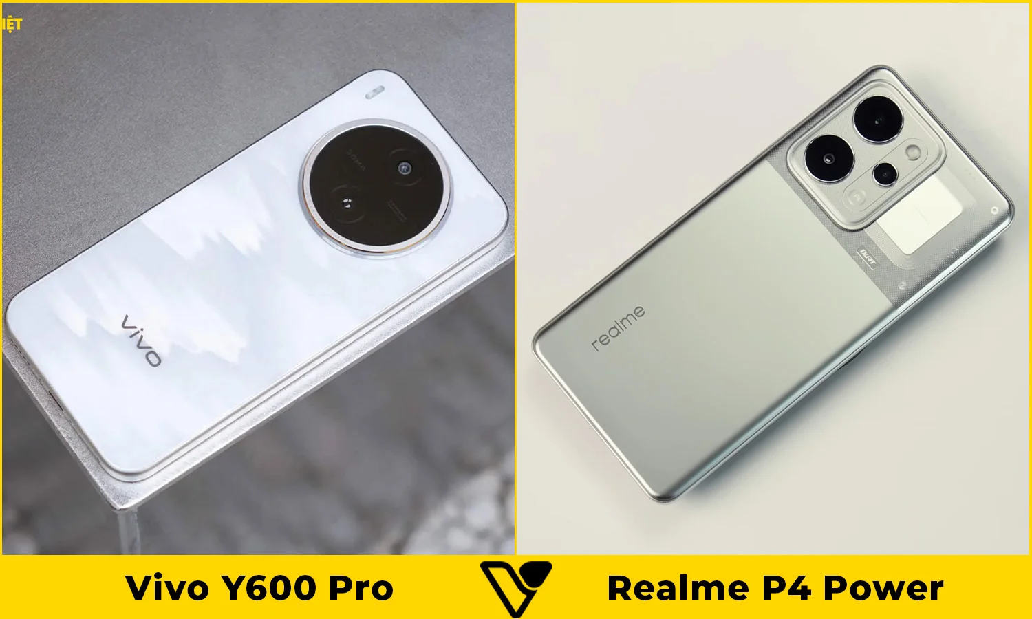 So sánh thiết kế Vivo Y600 Pro vs Realme P4 Power