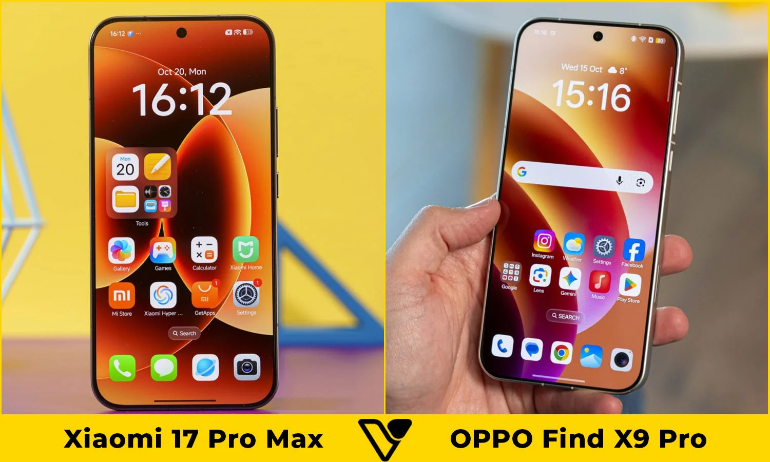 So sánh Xiaomi 17 Pro Max vs OPPO Find X9 Pro màn hình