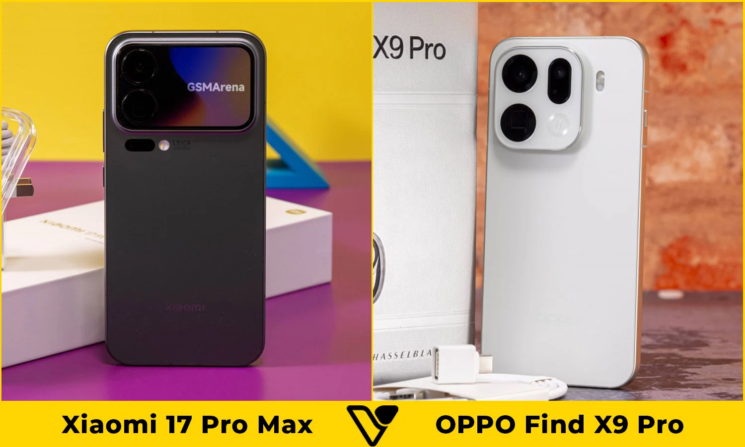 So sánh thiết kế Xiaomi 17 Pro Max vs OPPO Find X9 Pro