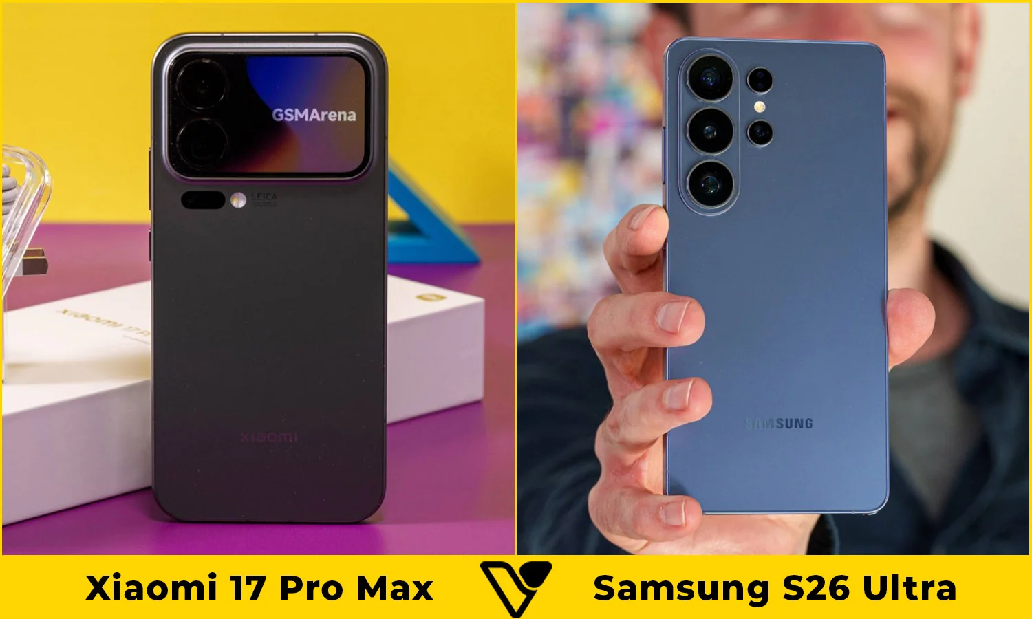 So sánh thiết kế Xiaomi 17 Pro Max vs Samsung S26 Ultra