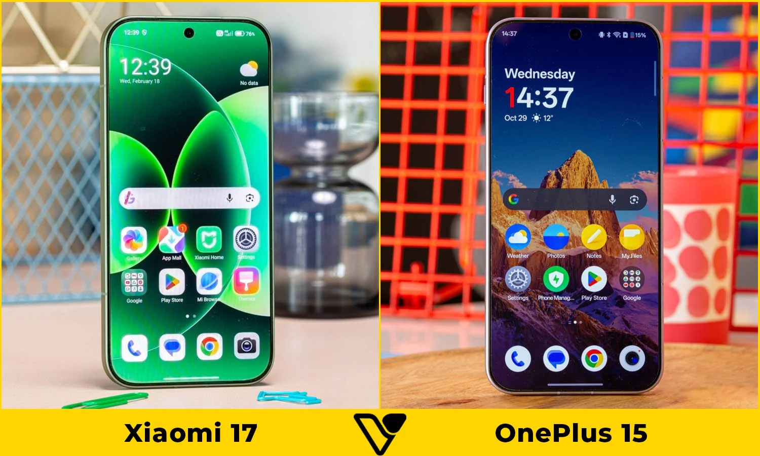 So sánh màn hình Xiaomi 17 vs OnePlus 15