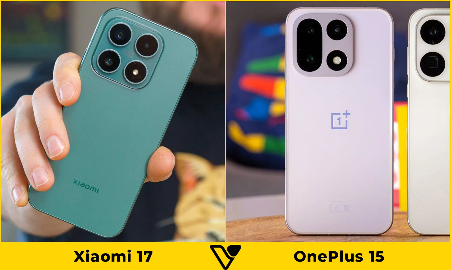 So sánh thiết kế Xiaomi 17 vs OnePlus 15