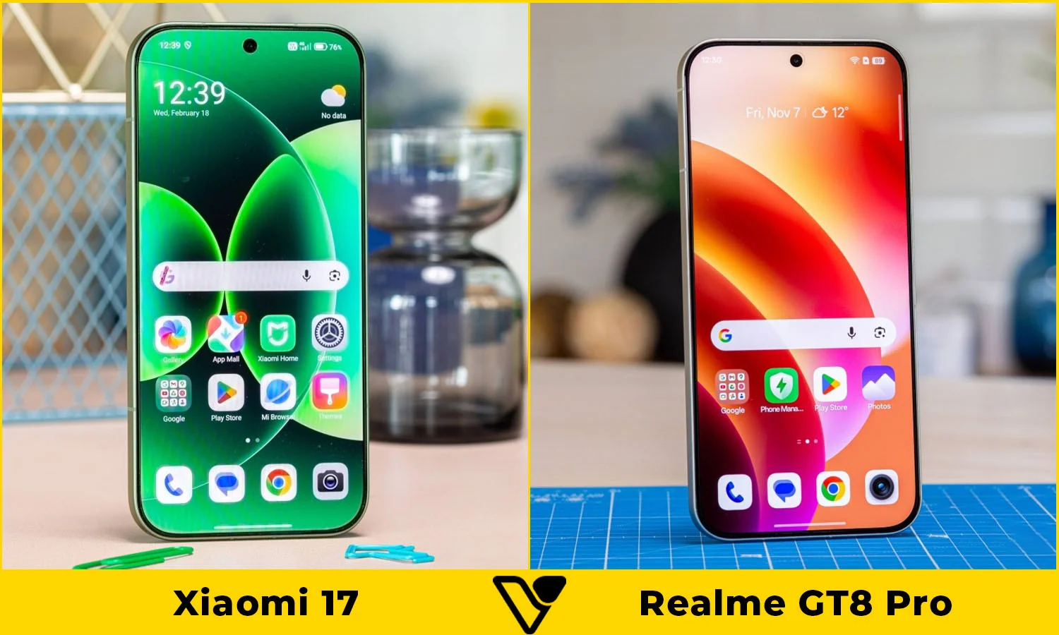 So sánh Xiaomi 17 vs Realme GT8 Pro màn hình