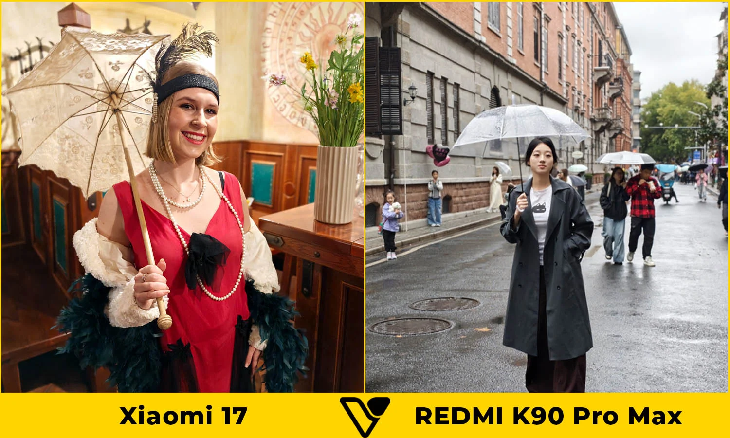 So sánh ảnh chân dung Xiaomi 17 vs REDMI K90 Pro Max camera