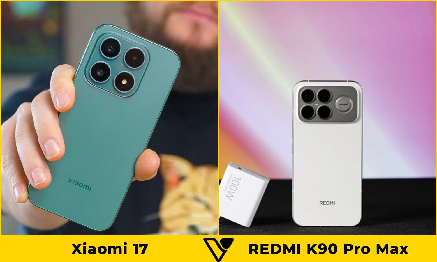 So sánh thiết kế Xiaomi 17 vs REDMI K90 Pro Max