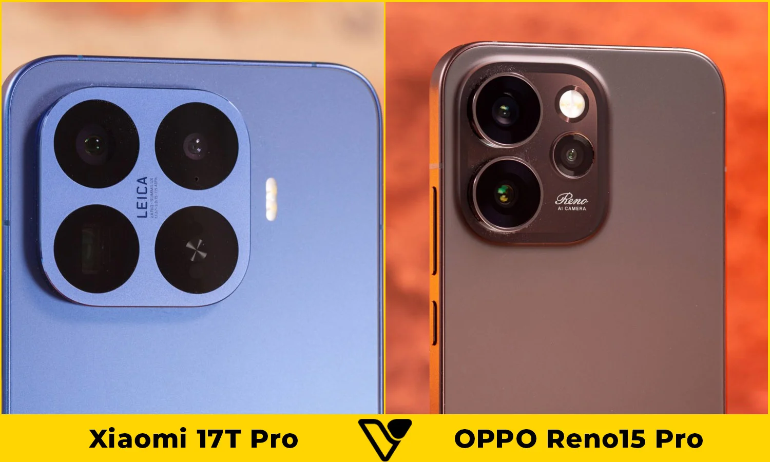 So sánh Xiaomi 17T Pro vs OPPO Reno15 Pro: Camera