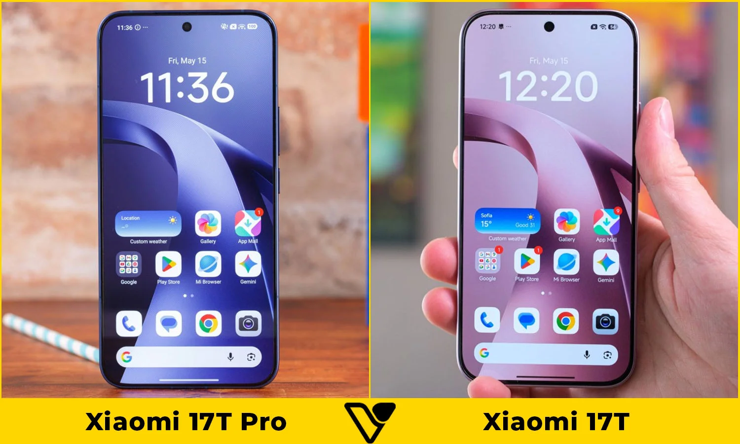 So sánh Xiaomi 17T Pro vs Xiaomi 17T: Màn hình