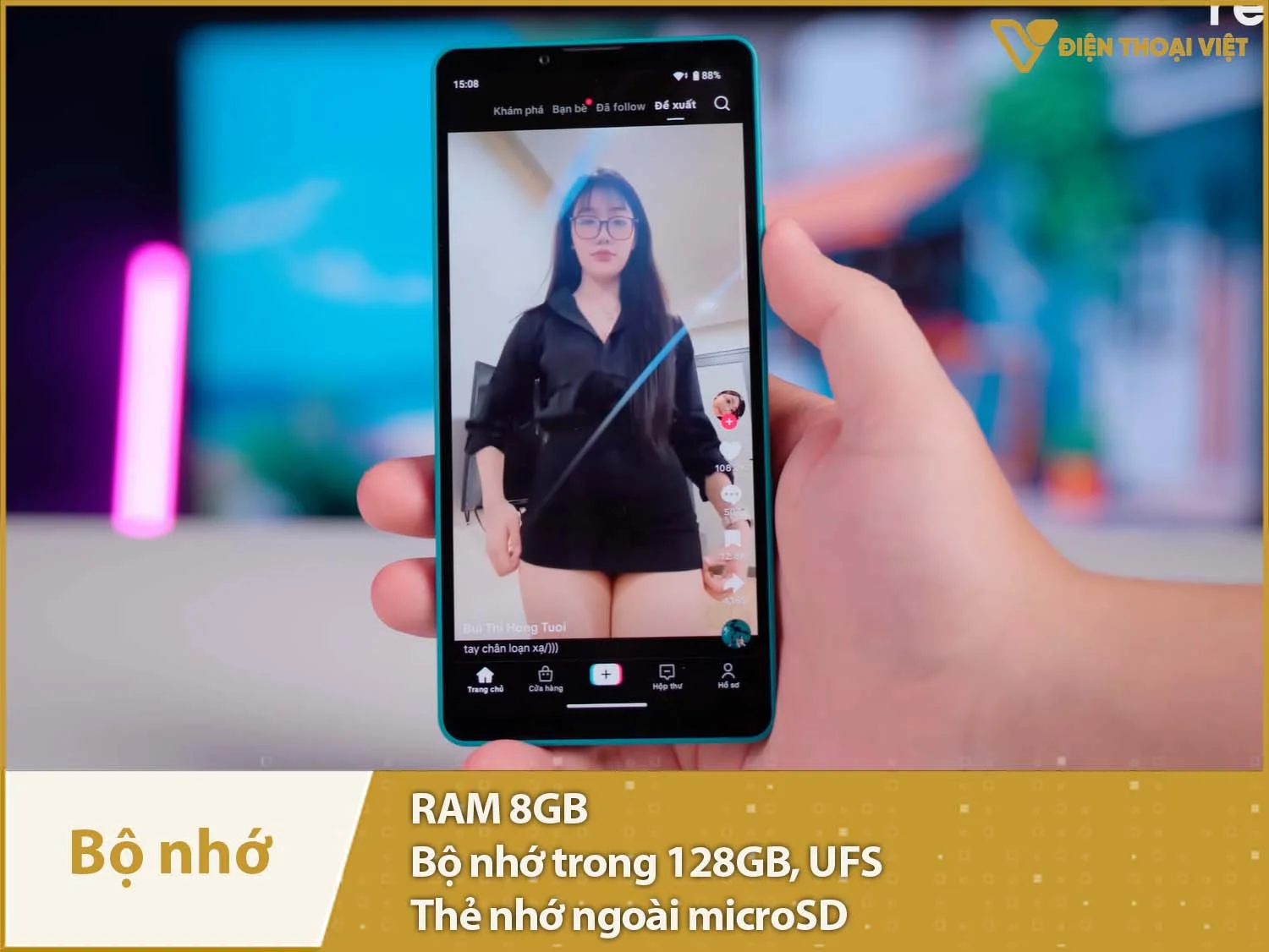 Sony Xperia 10 VII có RAM 8GB & Bộ nhớ trong 128GB, hỗ trợ thẻ nhớ microSD