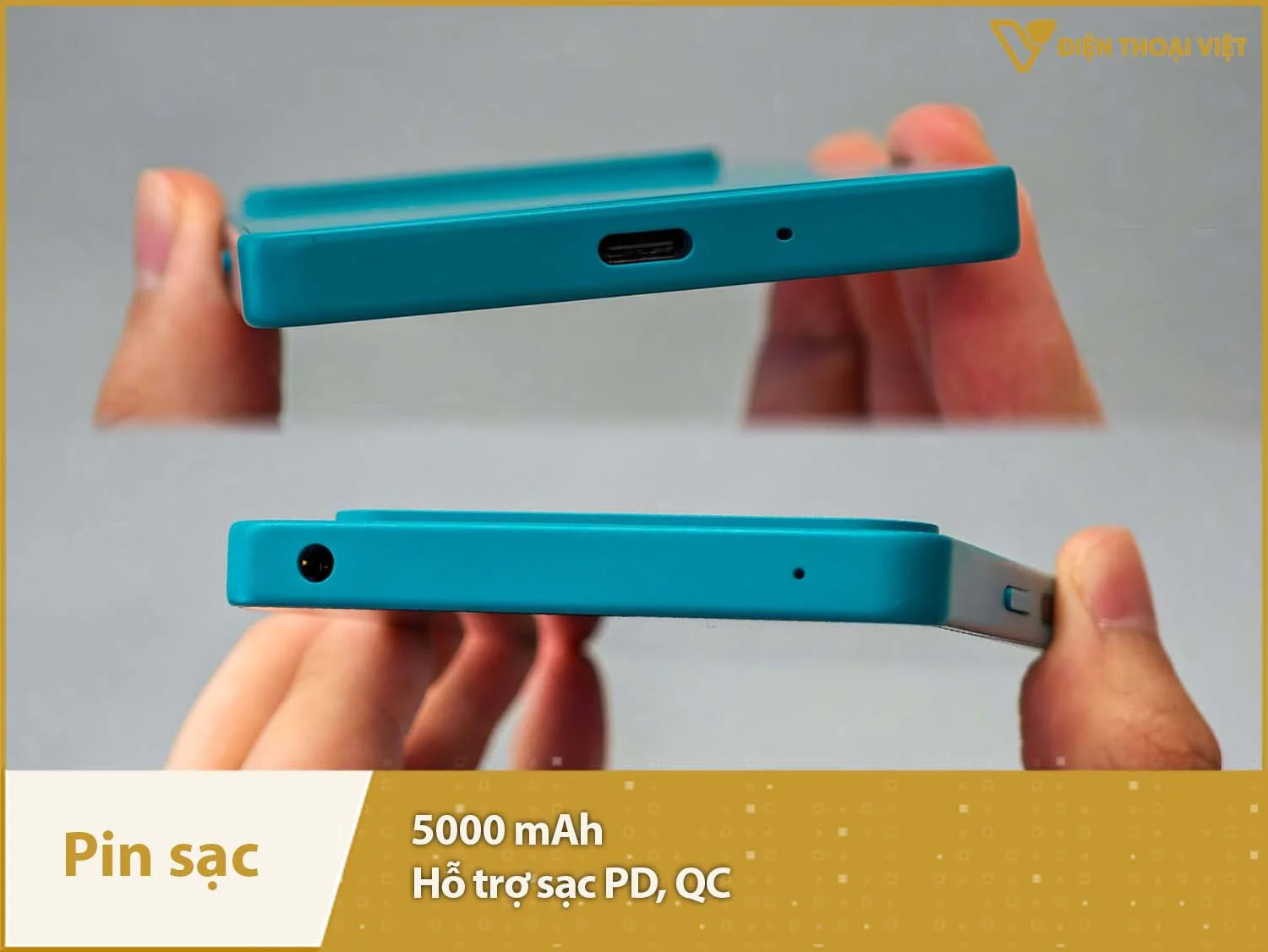 Pin 5000mAh sử dụng cả ngày & Hỗ trợ sạc nhanh PD