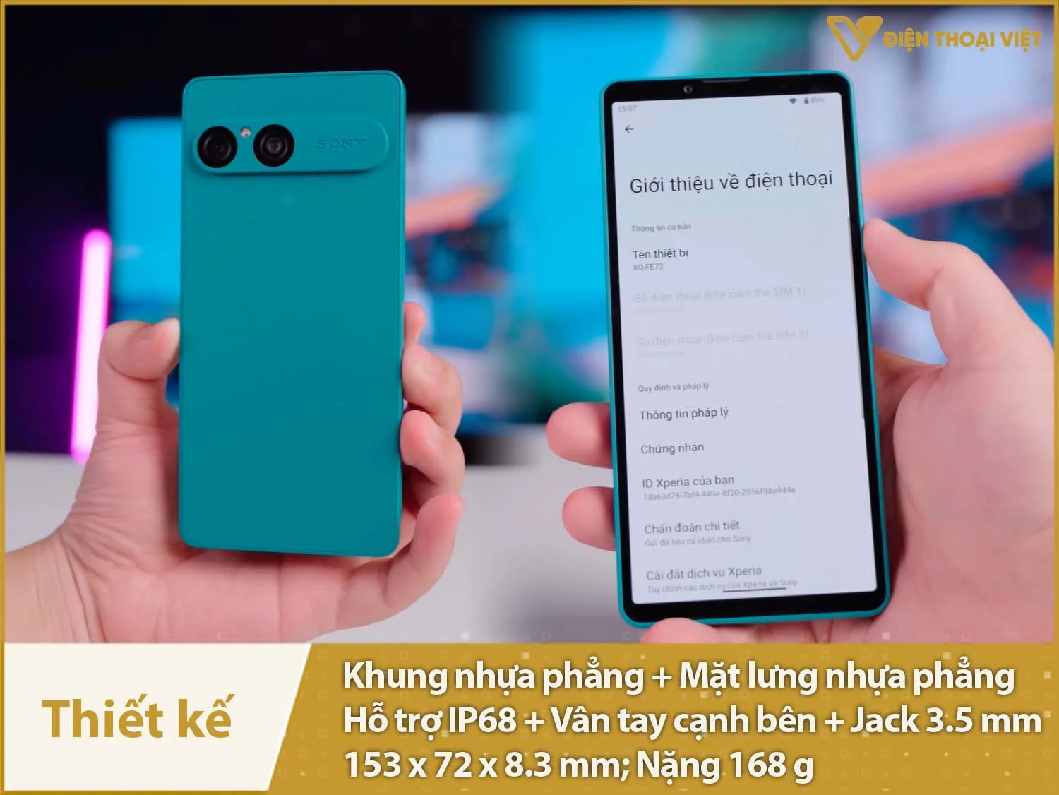 Thiết kế ngắn hơn, lạ mắt hơn có IP68