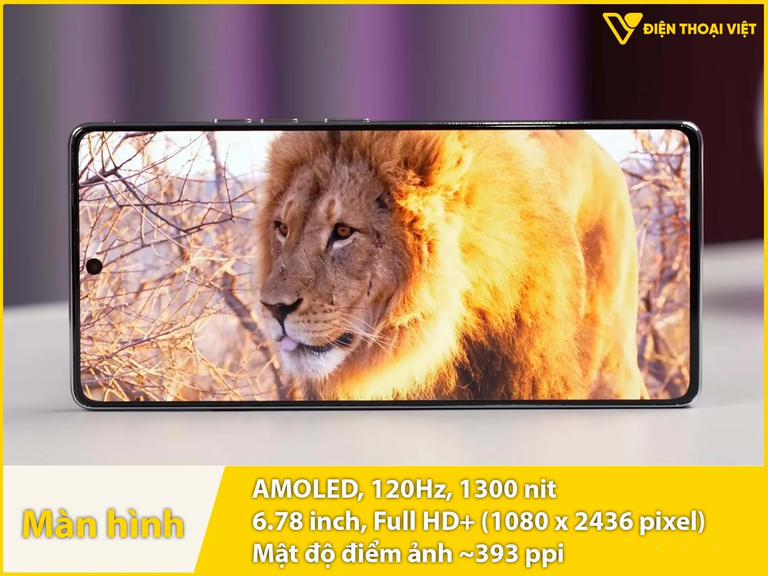 AMOLED 6,78 inch - 120Hz - 1300 nit