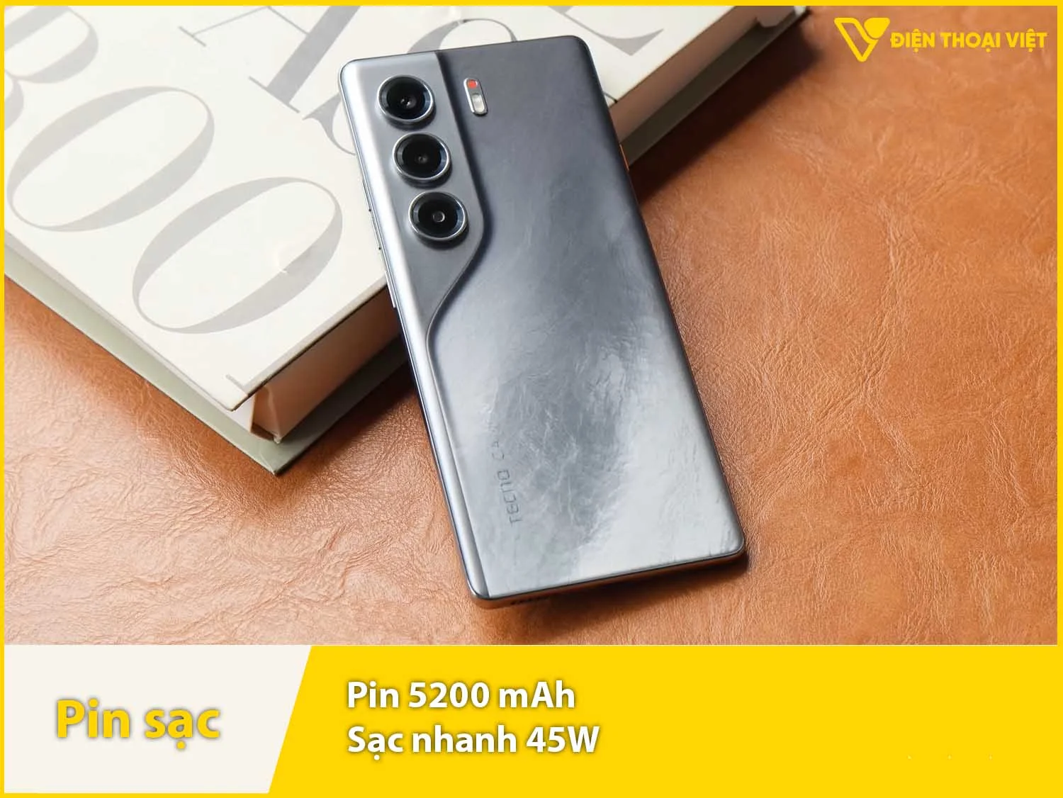 Pin 5200mAh & Sạc nhanh 45W