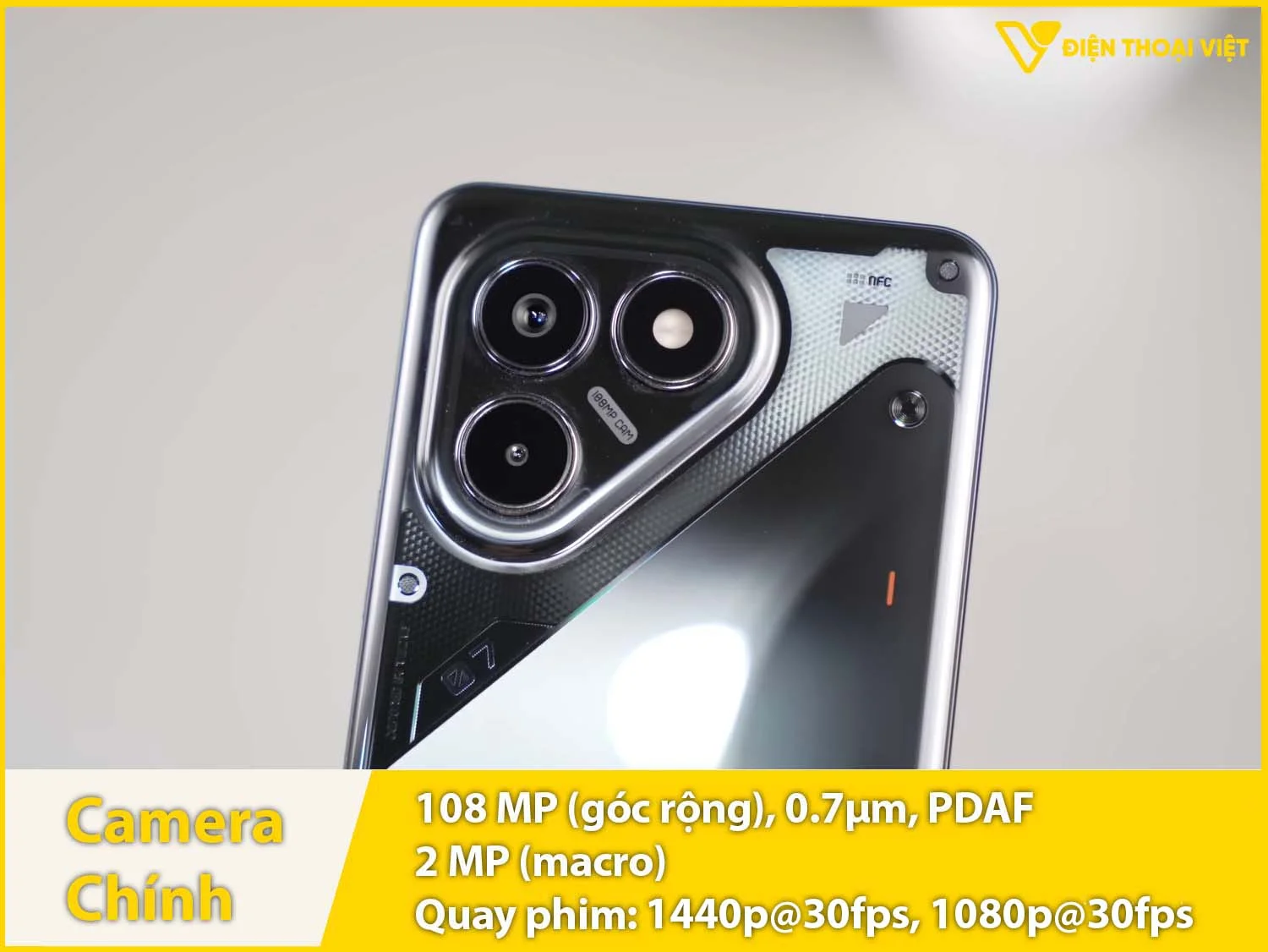 Camera kép 108MP & Quay video 2K